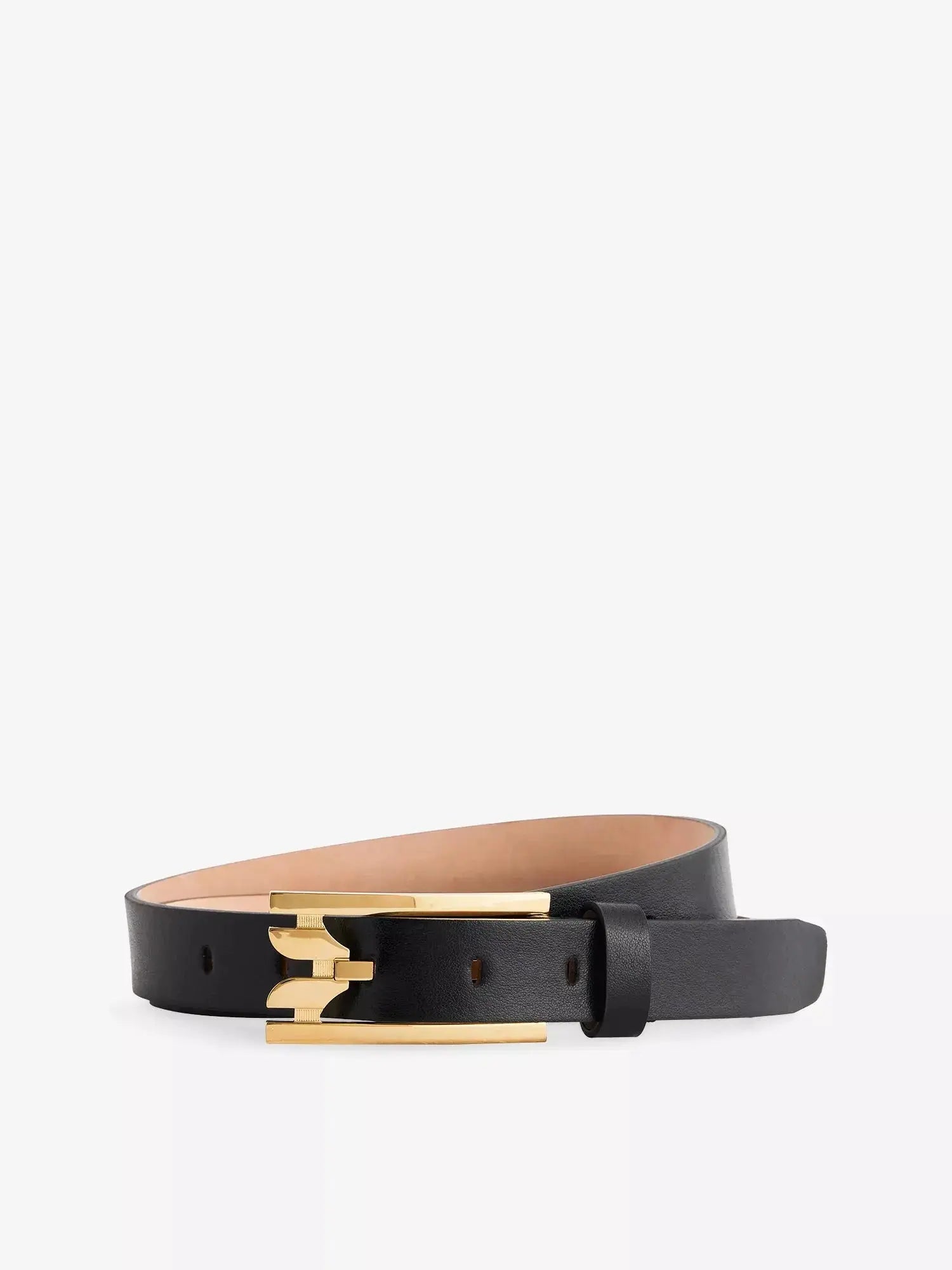Women's Curved Side Leather Belt Victoria Beckham