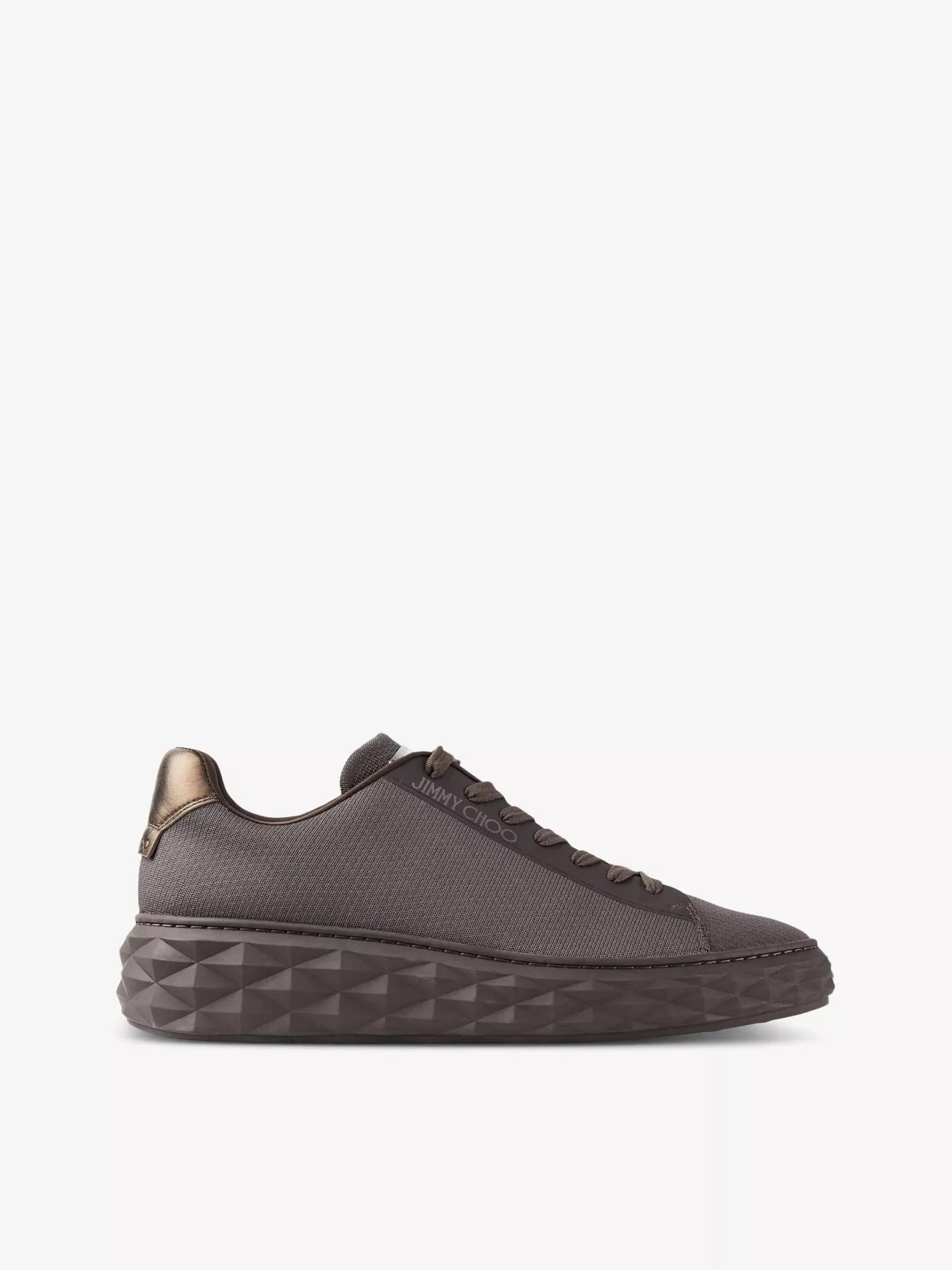 Men's Diamond Light Maxi Logo-Embroidered Knitted Low-Top Trainers Jimmy Choo