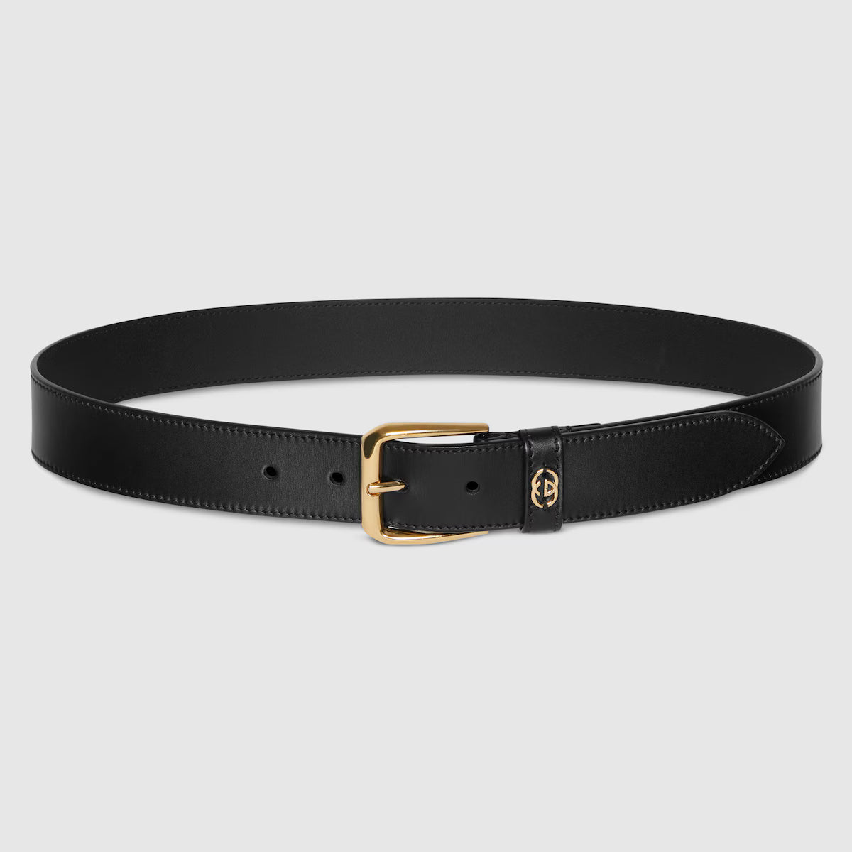 Men's Belt with Interlocking G detail 3.5cm width Gucci