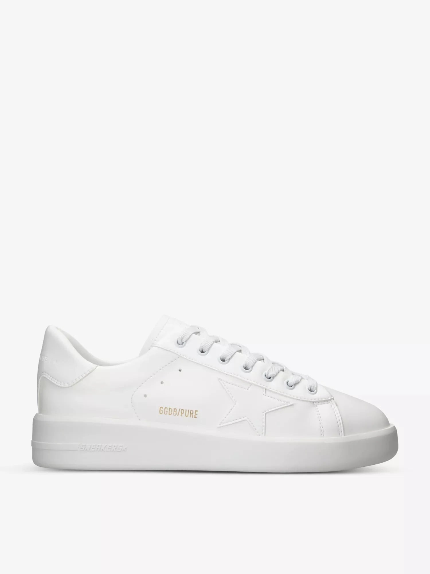 Men's Pure Star star-embroidered faux-leather low-top trainers Golden Goose