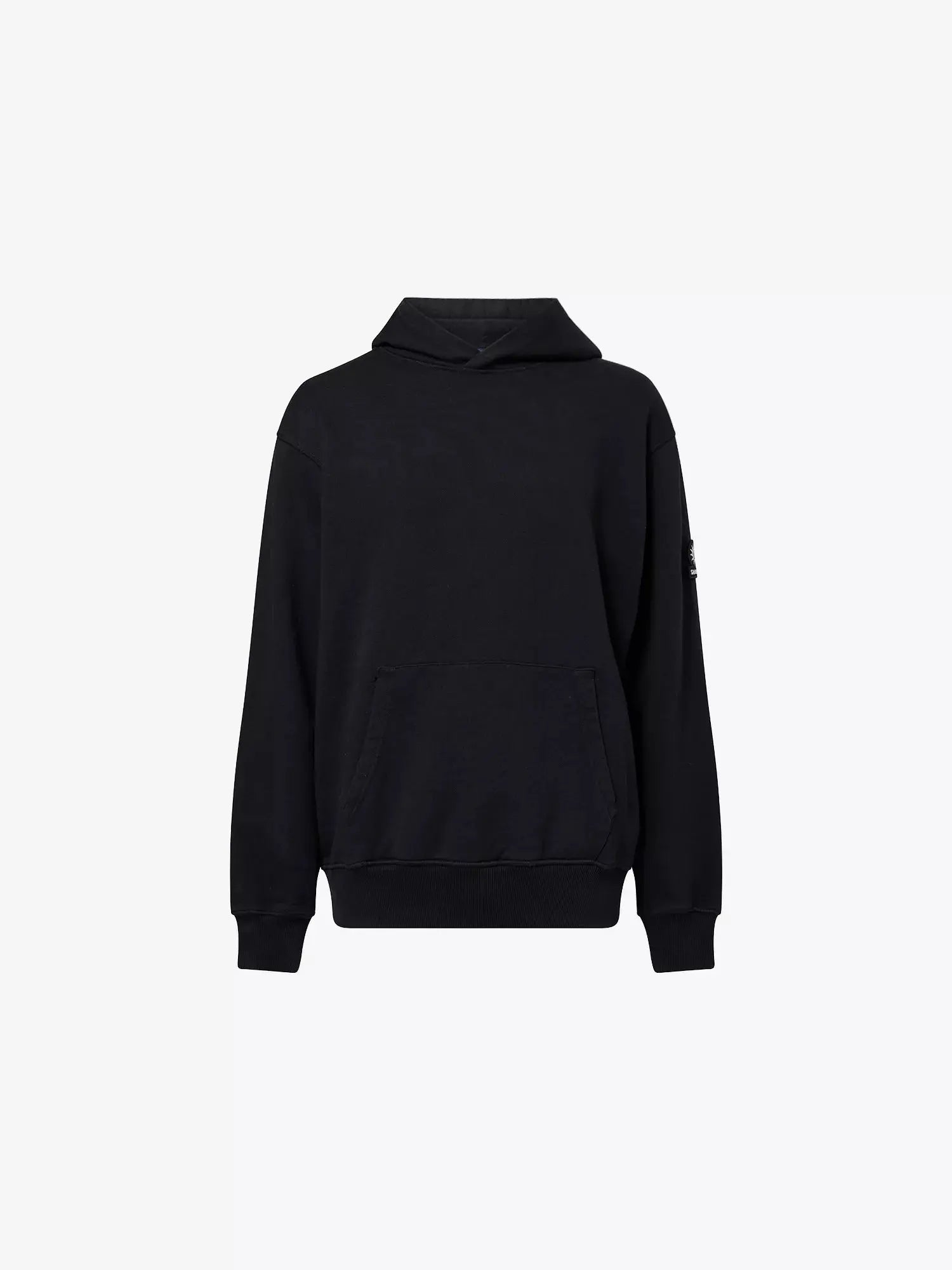 Men's Badge-Logo Relaxed-Fit Cotton Hoodie Sandbanks
