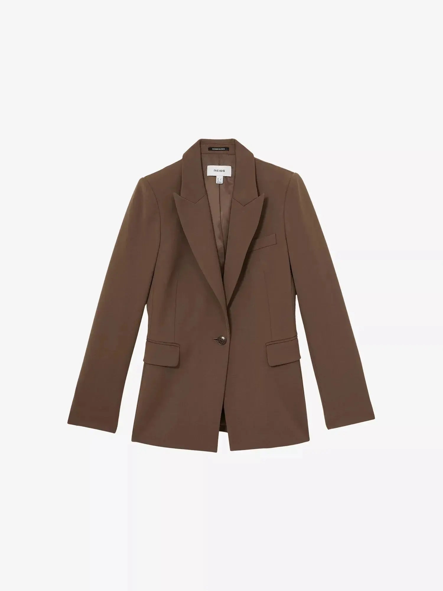 Women's Gabi single-breasted stretch-woven blazer Reiss