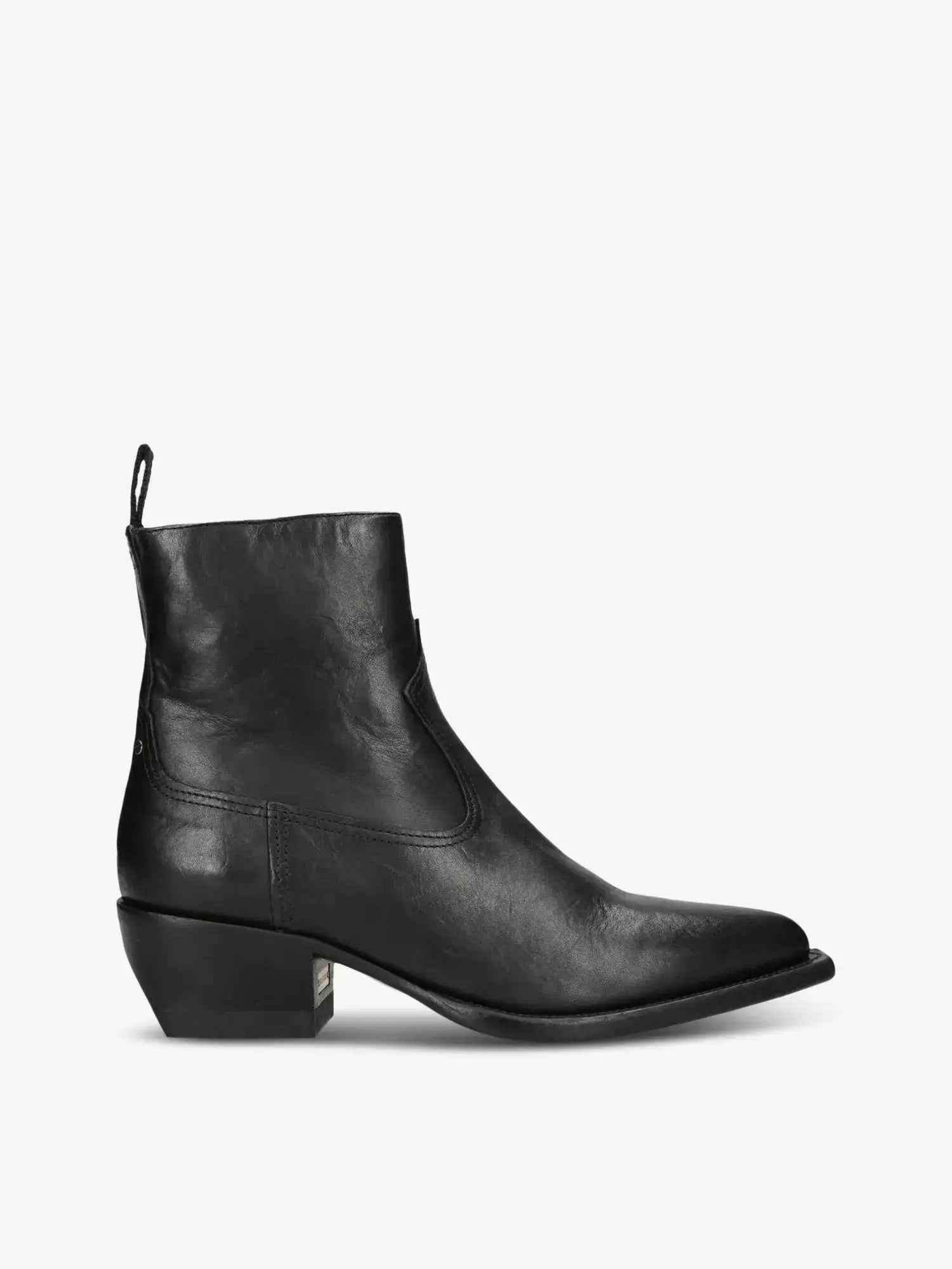 Women's Debbie leather block-heel ankle boots Golden Goose