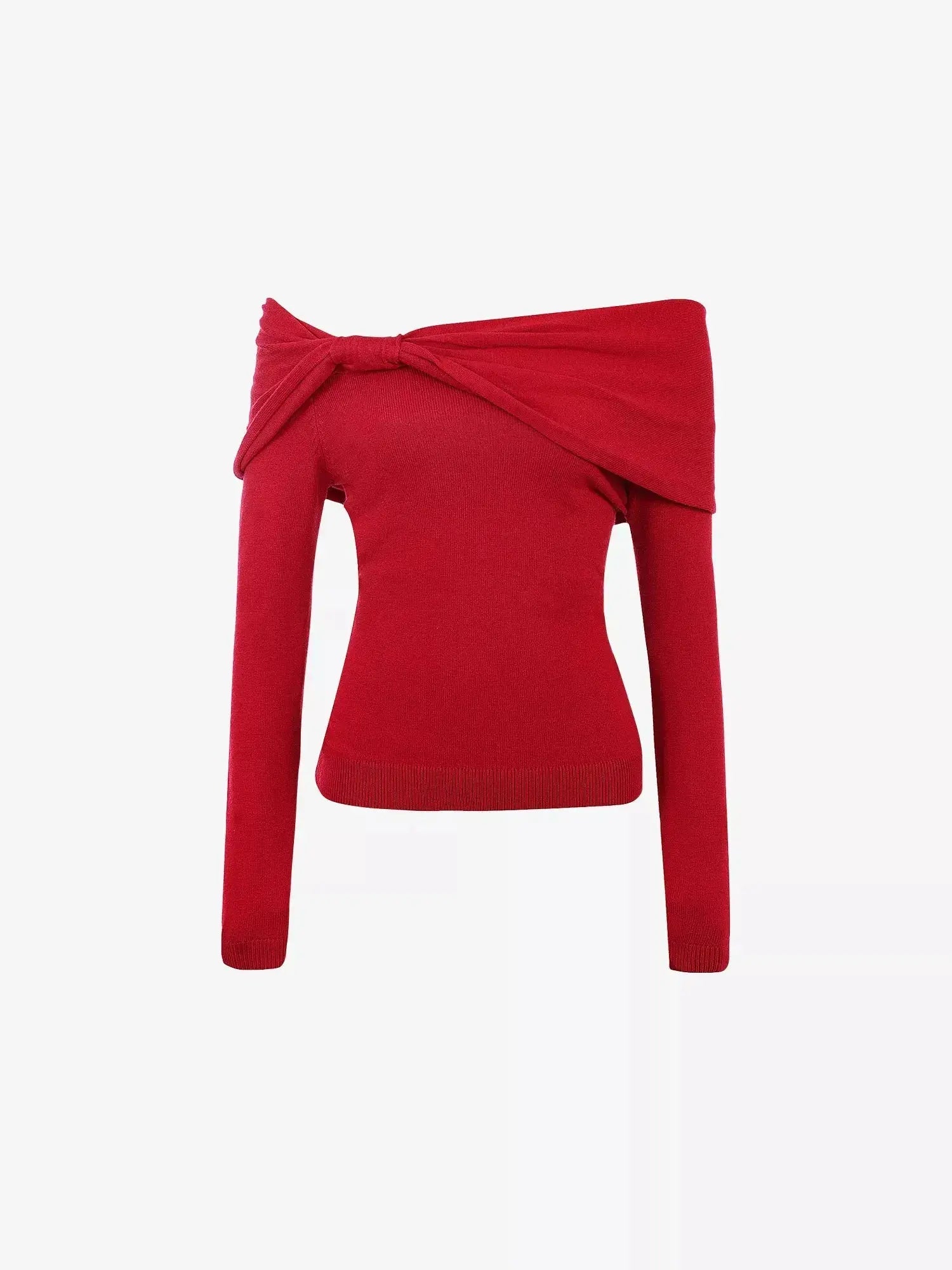 Women's Amaryllis Off-Shoulder Knitted Jumper House of CB