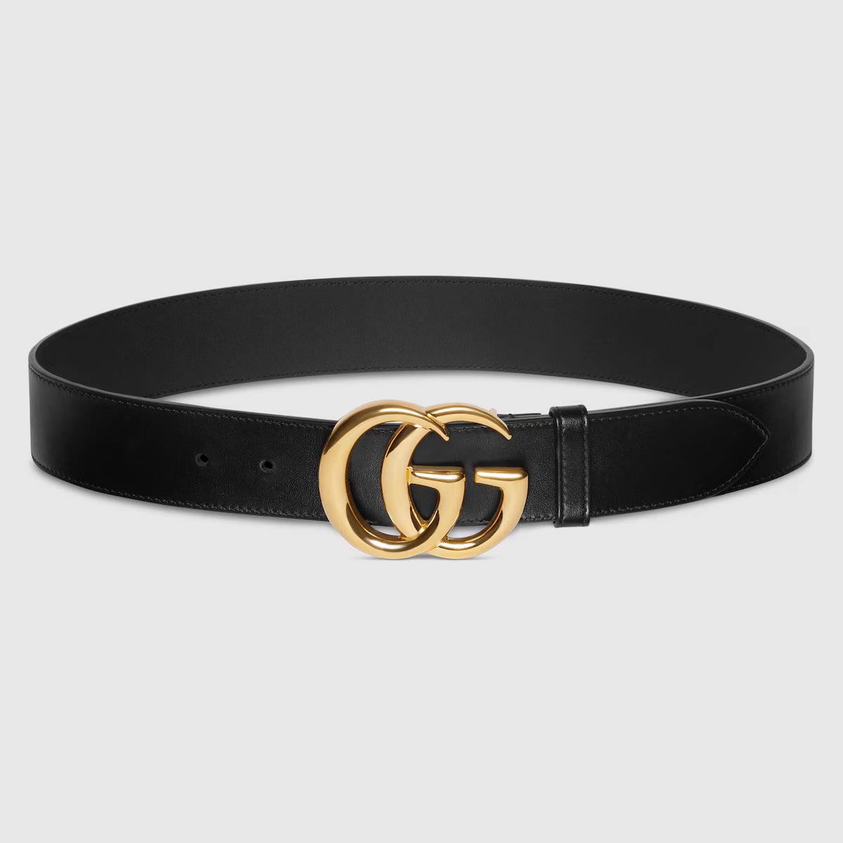 Men's GG Marmont wide belt with shiny buckle 4cm width Gucci