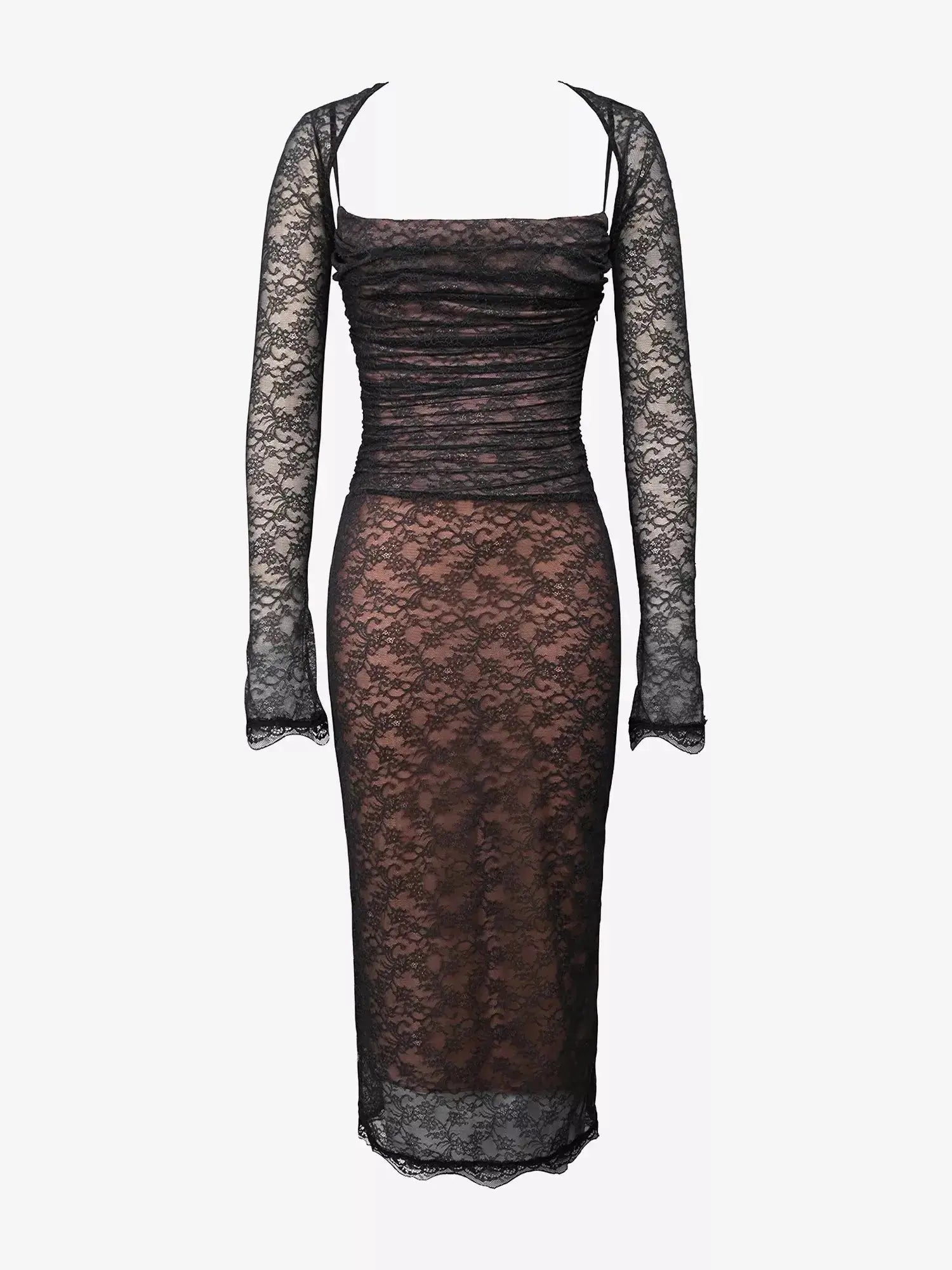Women's Gaia Corset Stretch-Lace Midi Dress House of CB