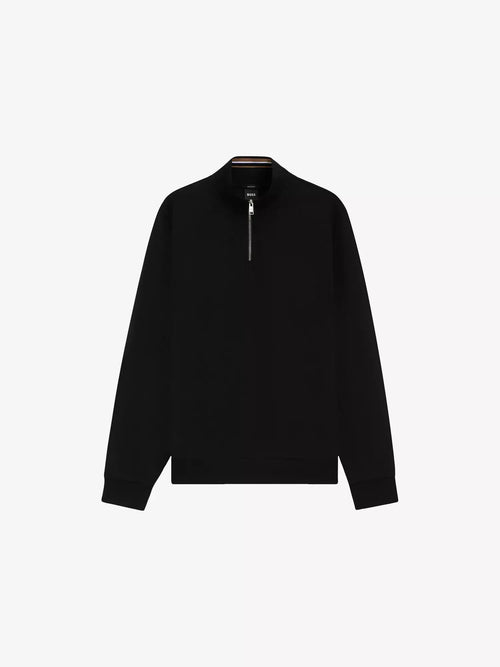 Men's High-Neck Long-Sleeves Cotton-Jersey Sweatshirt Boss
