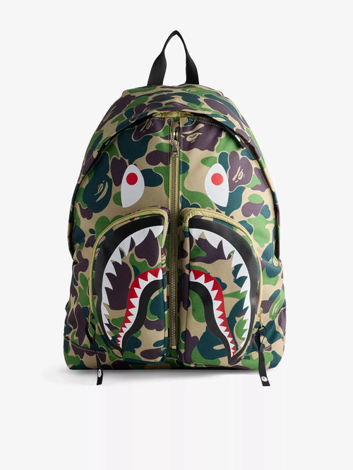 Men's ABC Camo Shark Woven Backpack A Bathing Ape