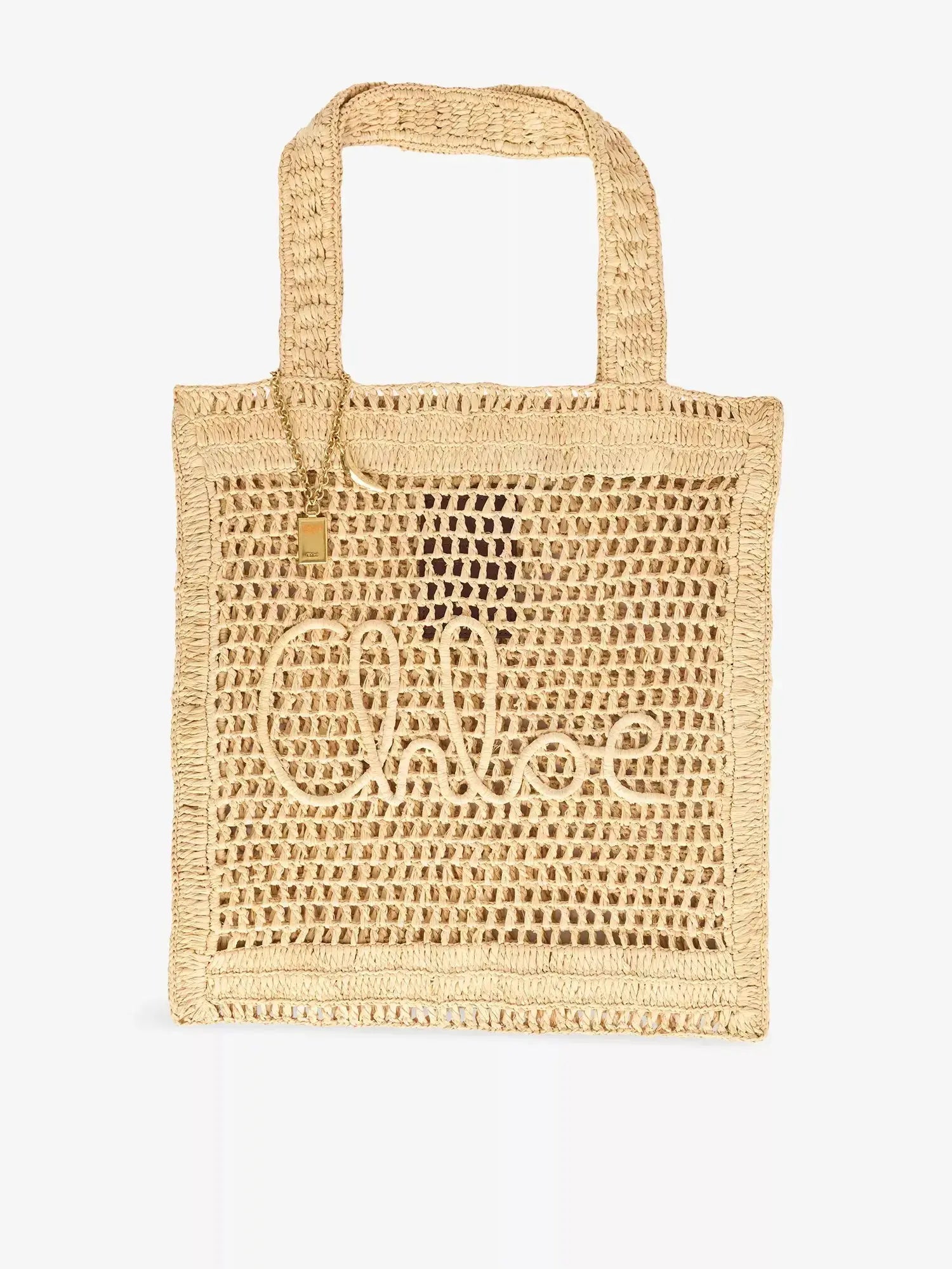 Women's Summer Banana Small Raffia Tote Bag Chloé