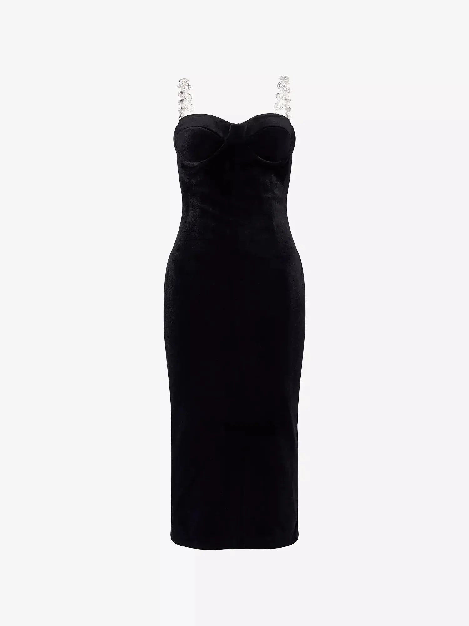 Women's Eliza Jewel-Straps Velvet Midi Dress Nadine Merabi