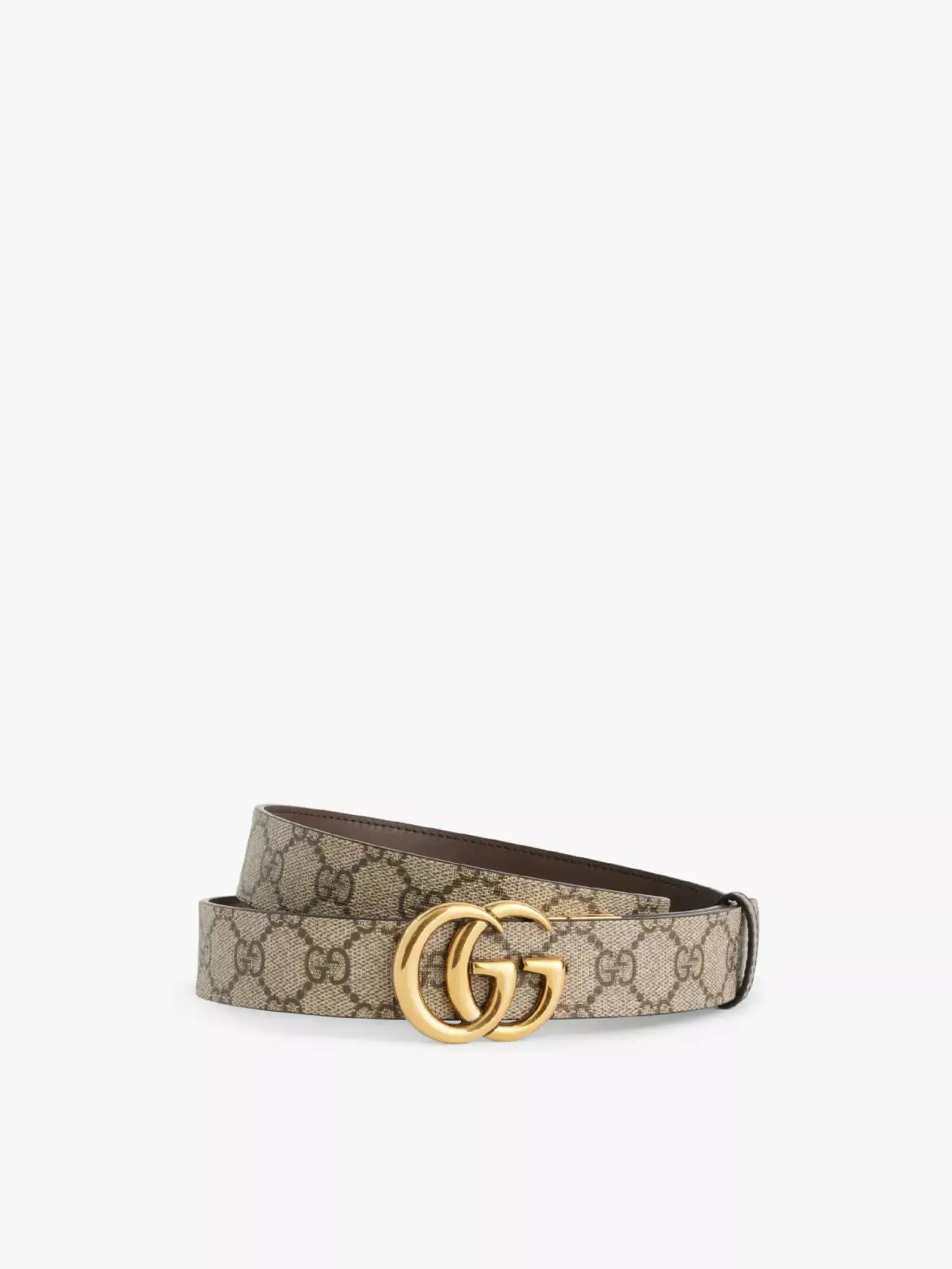 Women's Marmont Double G reversible leather belt Gucci