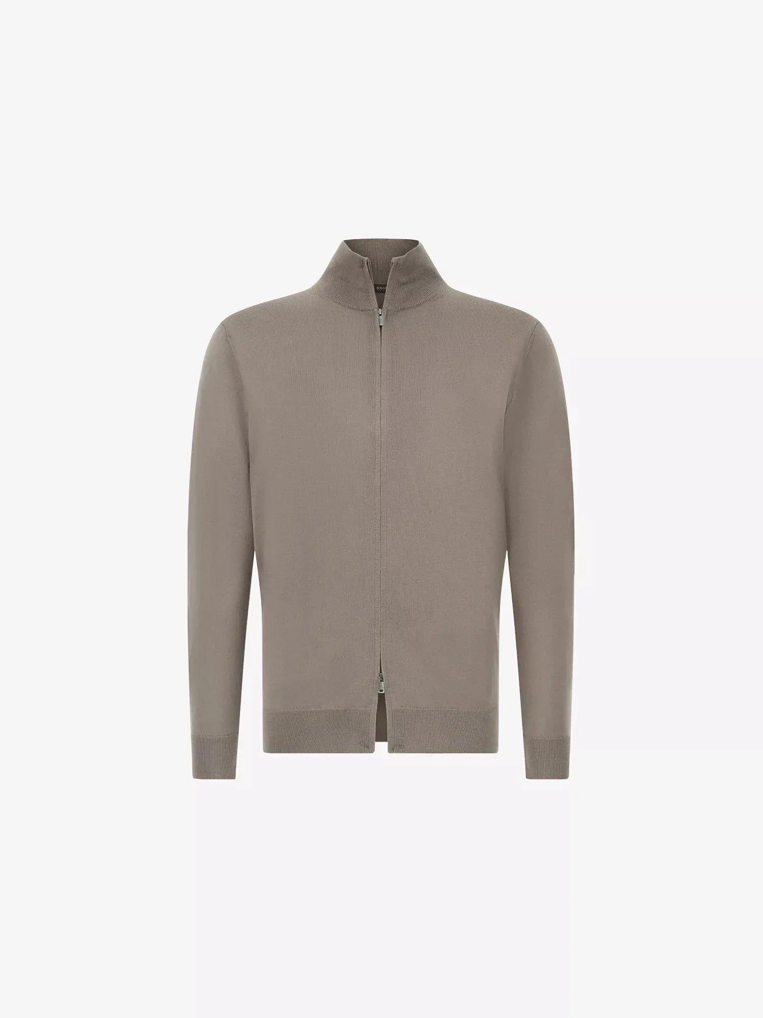 Men's Zip-Up Merino-Wool Jumper Boggi Milano