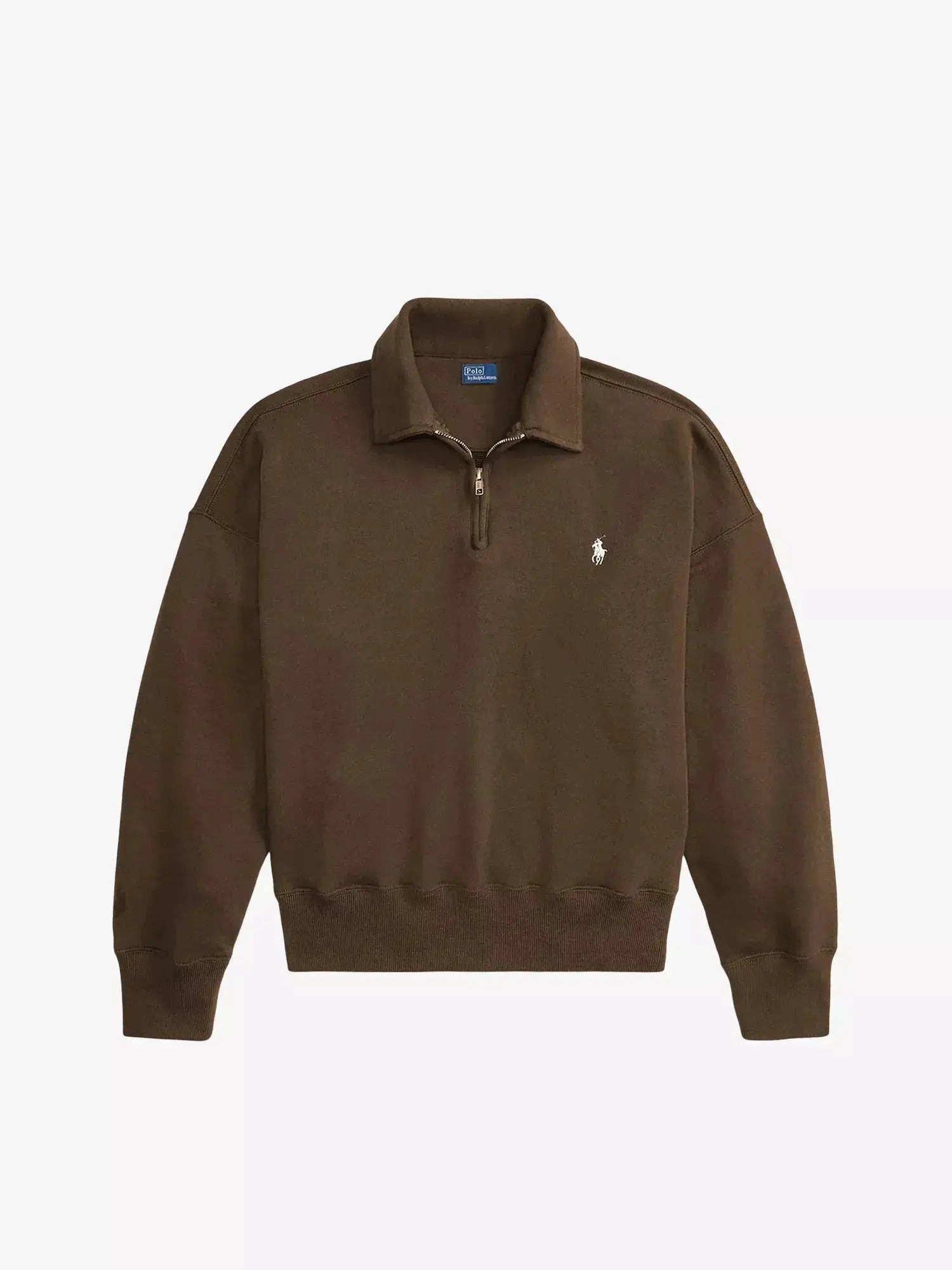 Women's Brand-Embroidered Half-Zip Cotton-Blend Sweatshirt Polo Ralph Lauren