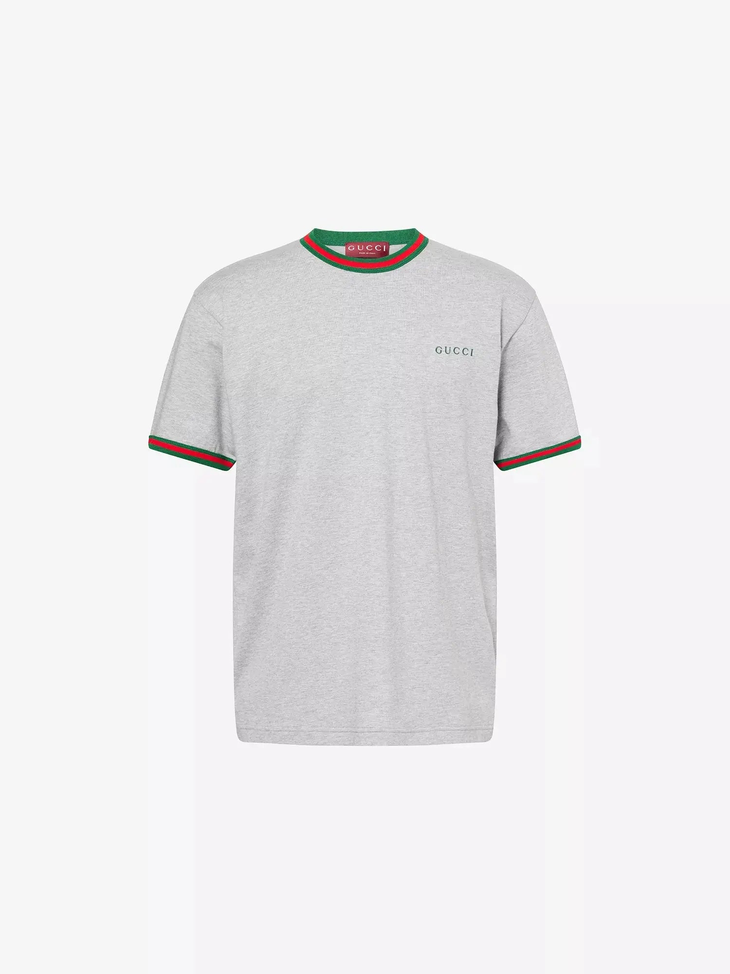 Men's Embroidered-Logo Short-Sleeve Cotton T-Shirt Gucci