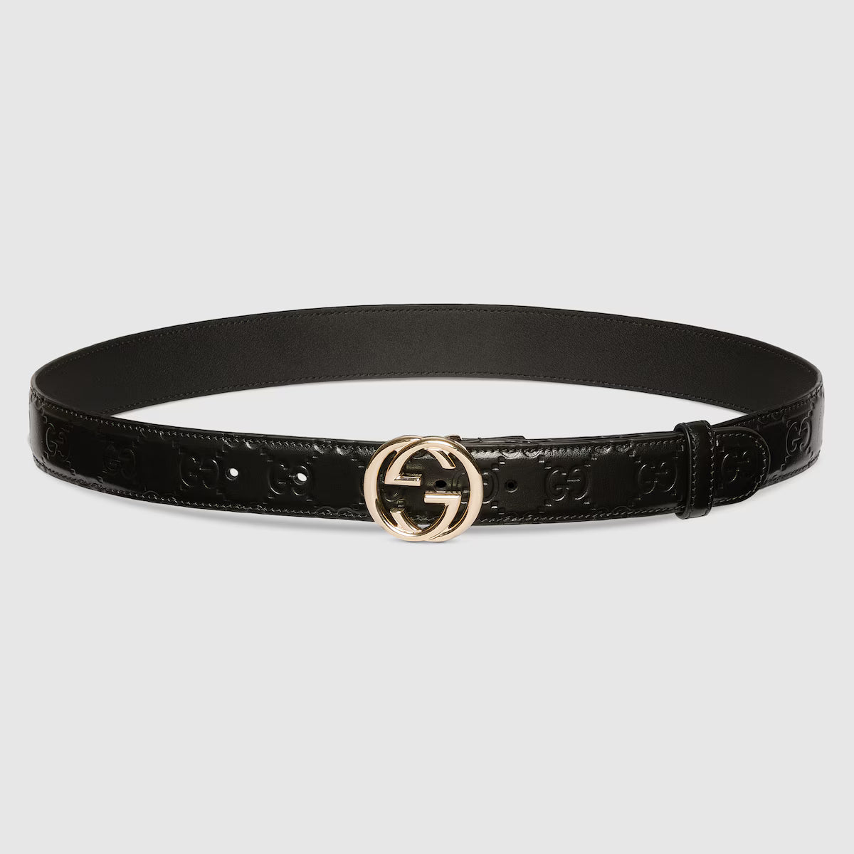 Women's Belt with Interlocking G buckle 3cm width Gucci