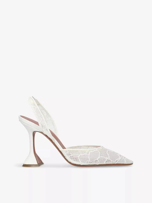 Women's Holli 95 sling-back lace heeled courts Amina Muaddi