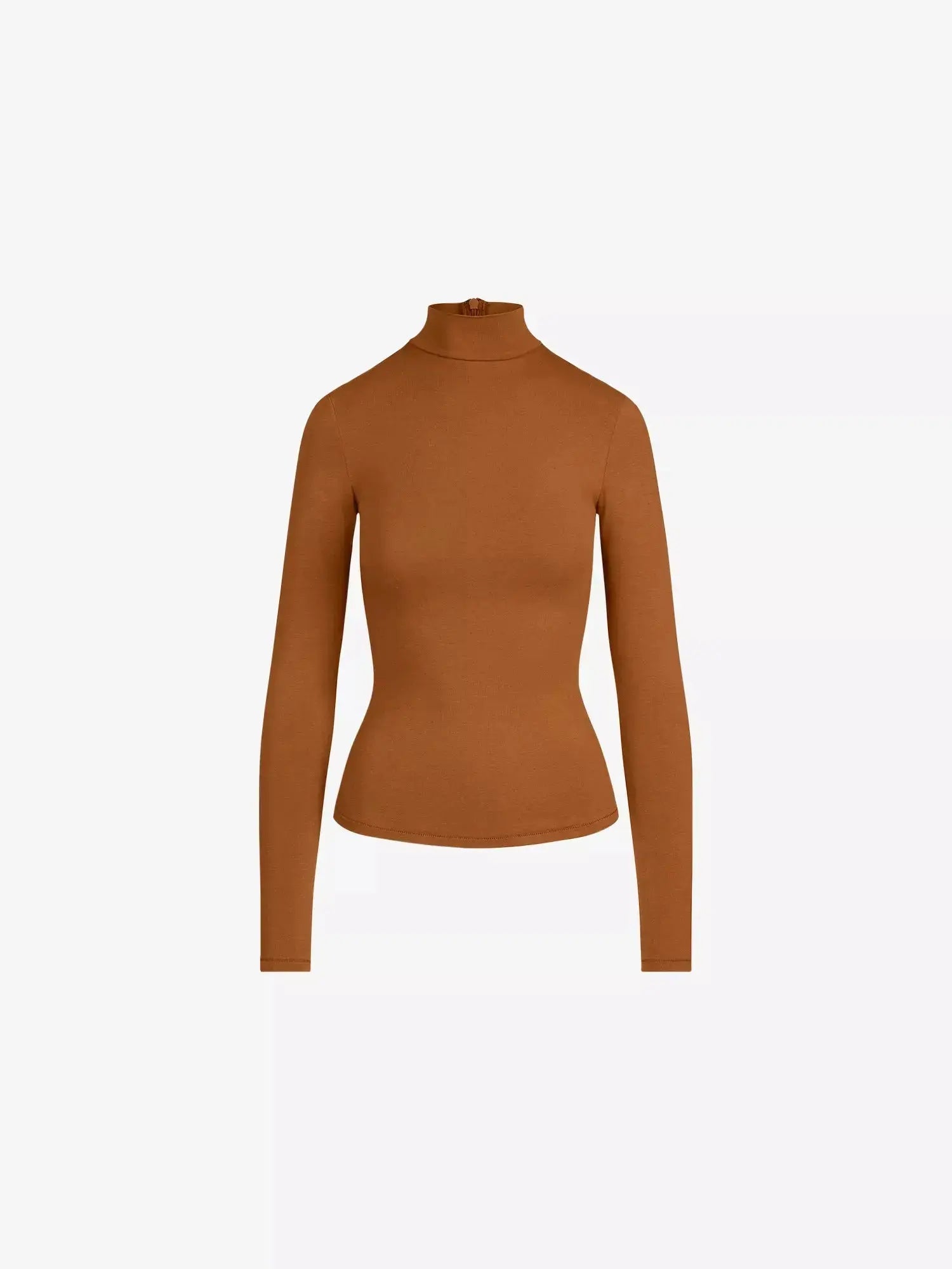 Women's Cotton Jersey Turtleneck Stretch-Cotton Top SKIMS