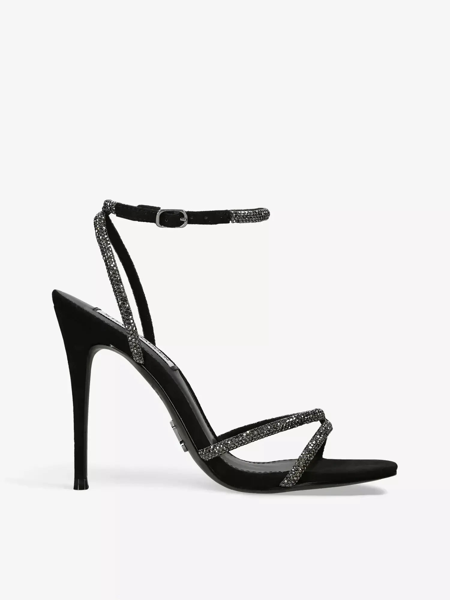Women's Bryanna rhinestone-embellished stiletto-heel woven sandals Steve Madden