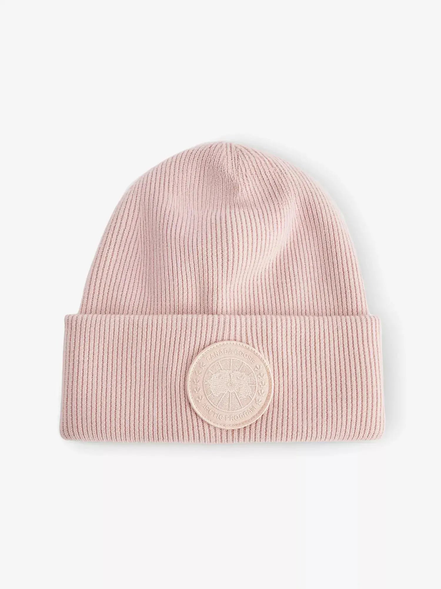 Women's Arctic Toque Logo-Patch Wool Beanie Hat Canada Goose