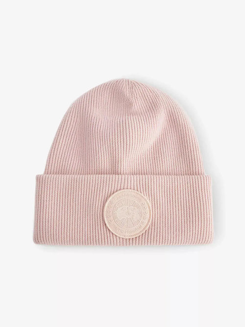 Women's Arctic Toque Logo-Patch Wool Beanie Hat Canada Goose