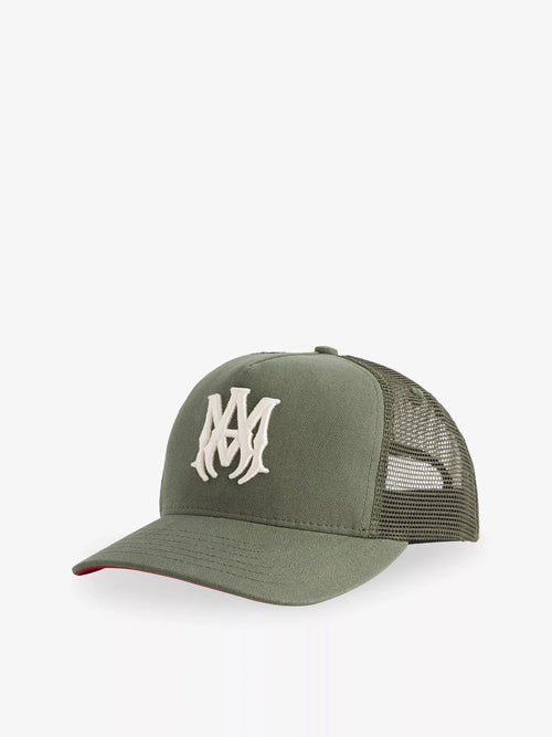 Men's Ma Logo Cotton Trucker Hat Amiri