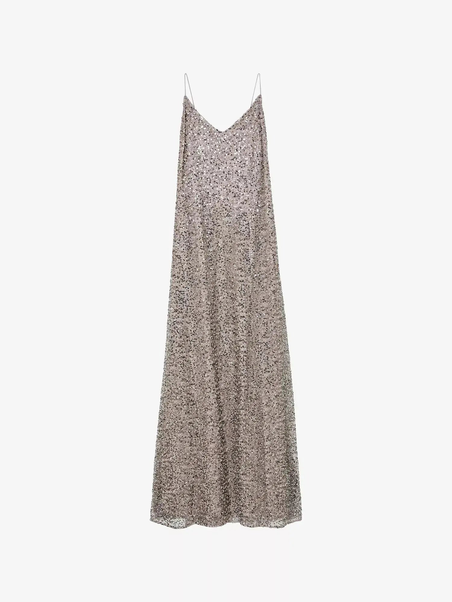 Women's Faye Embellished Sequin Maxi Gown Reiss