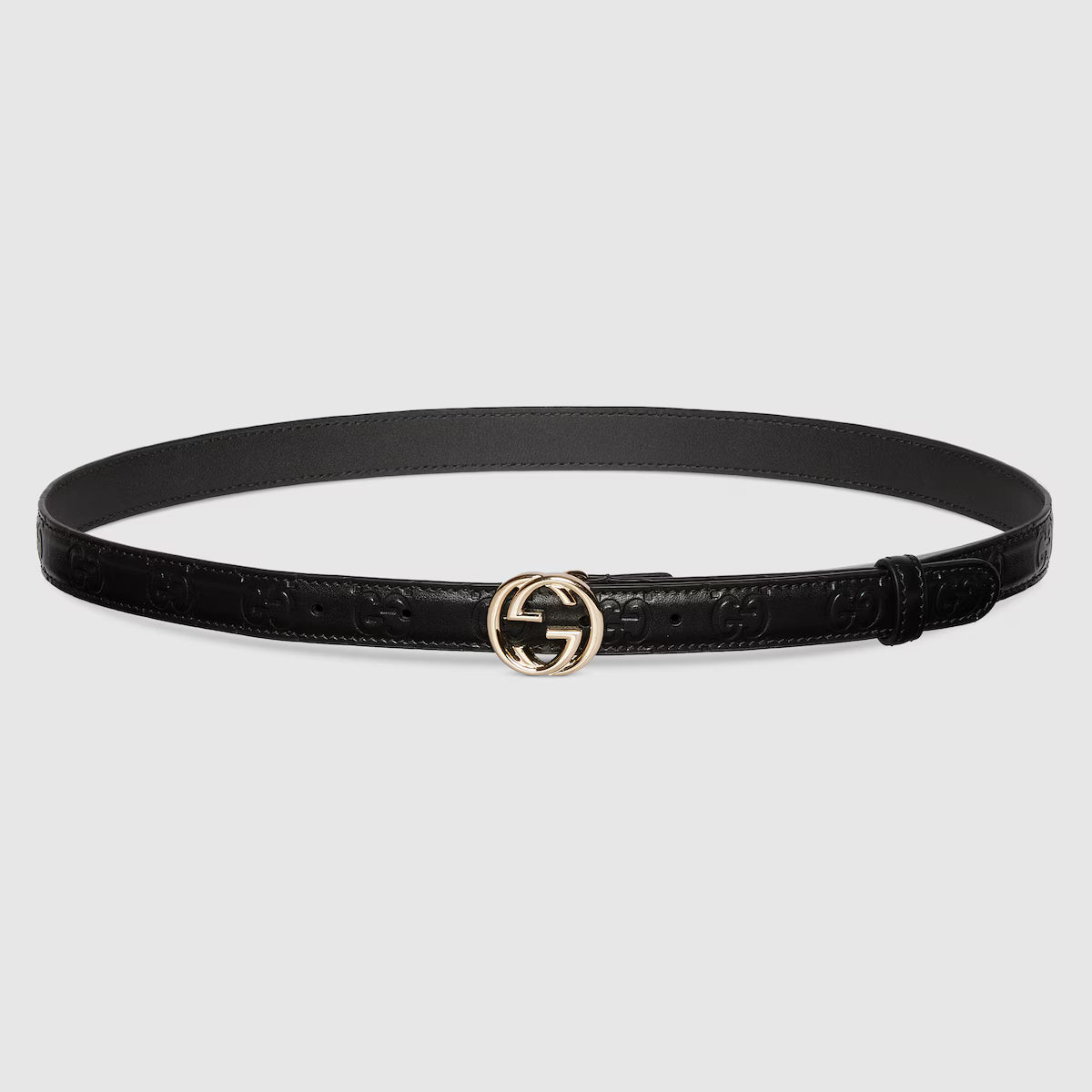 Women's Belt with Interlocking G buckle 2cm width Gucci