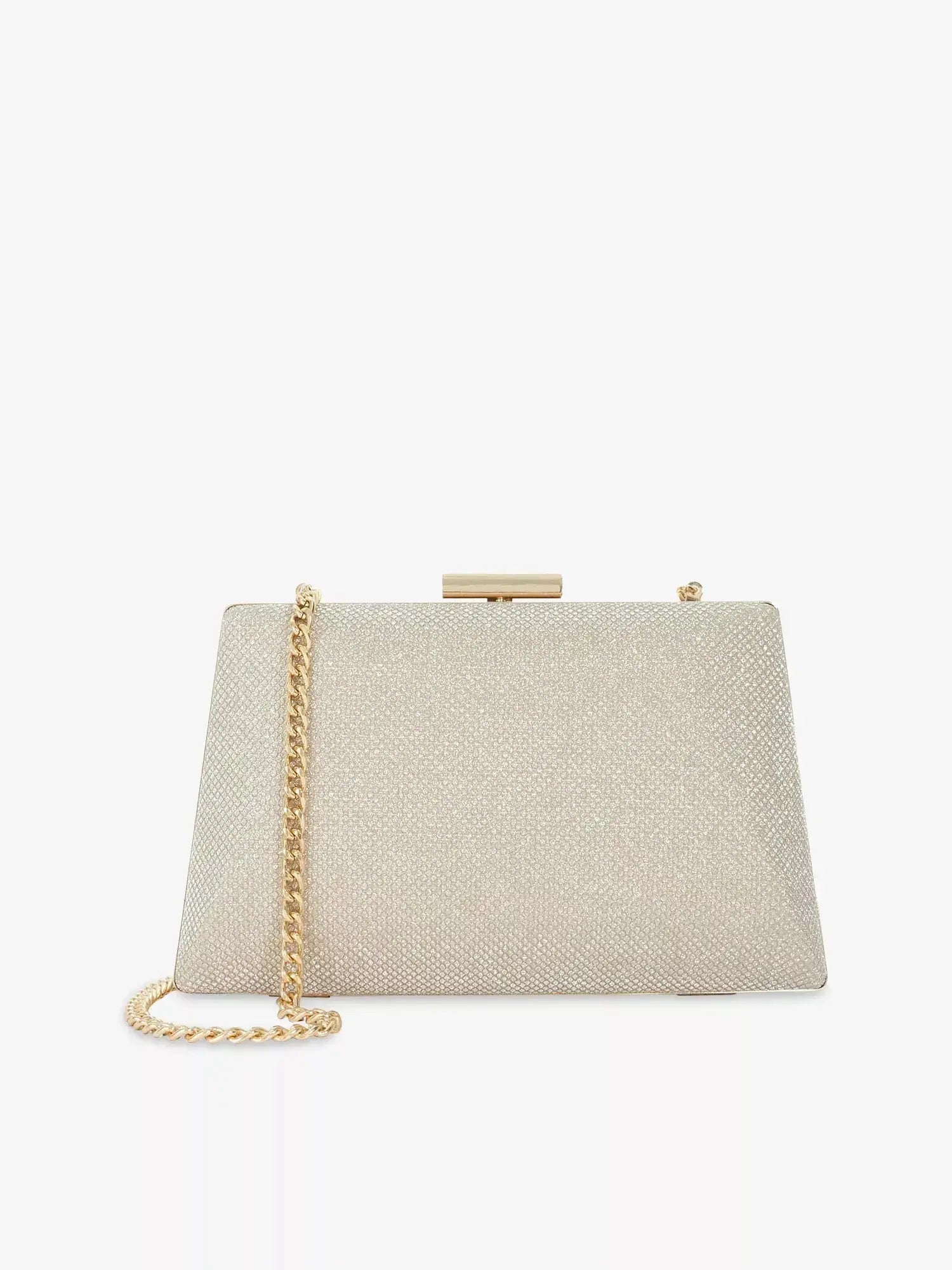 Women's Bellaria Angled Frame Woven Clutch Dune
