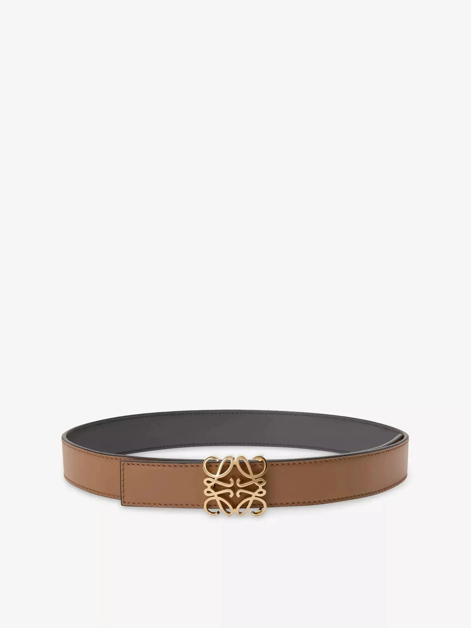 Women's Anagram Bombé Reversible Leather Belt Loewe