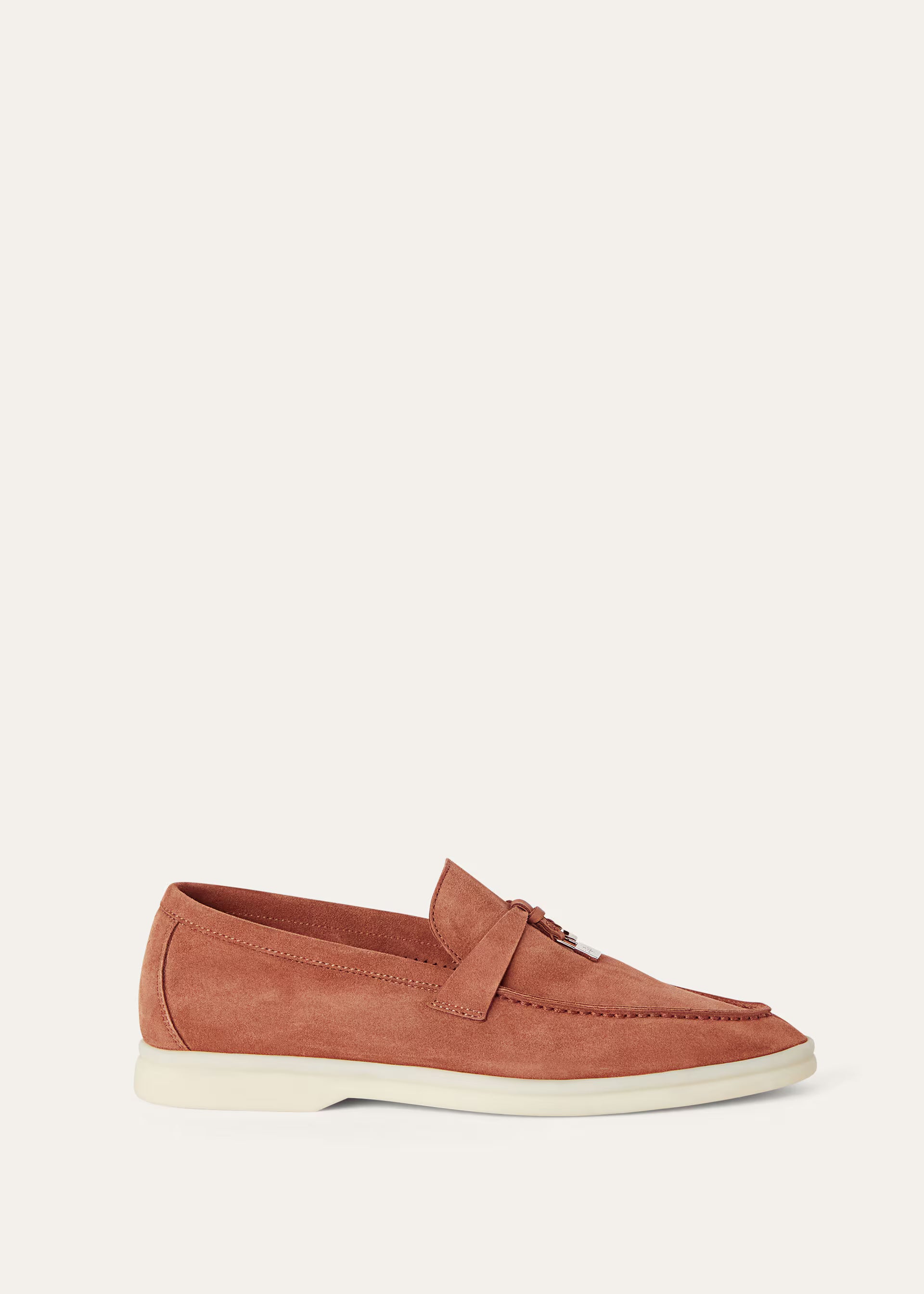 Loro Piana Women's Summer Charms Walk Loafer Dusty Orange Loro Piana