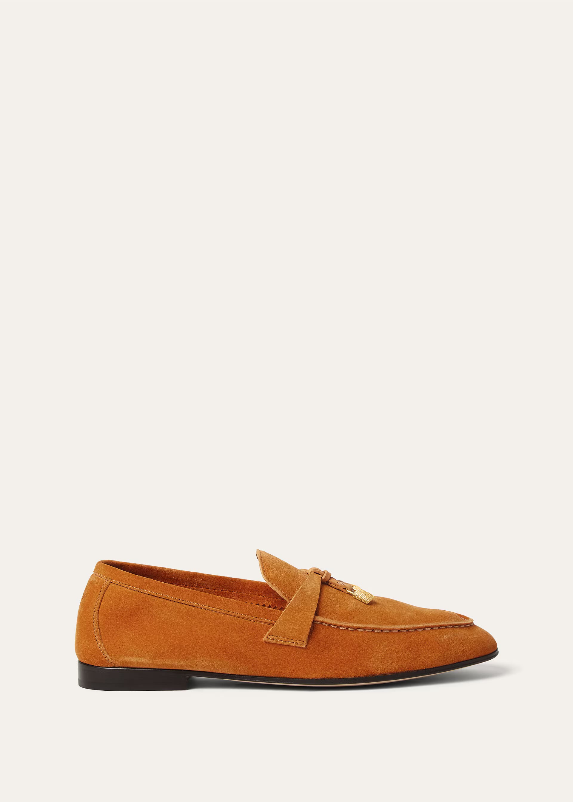 Women's Joan Loafer Citrus Orange Loro Piana
