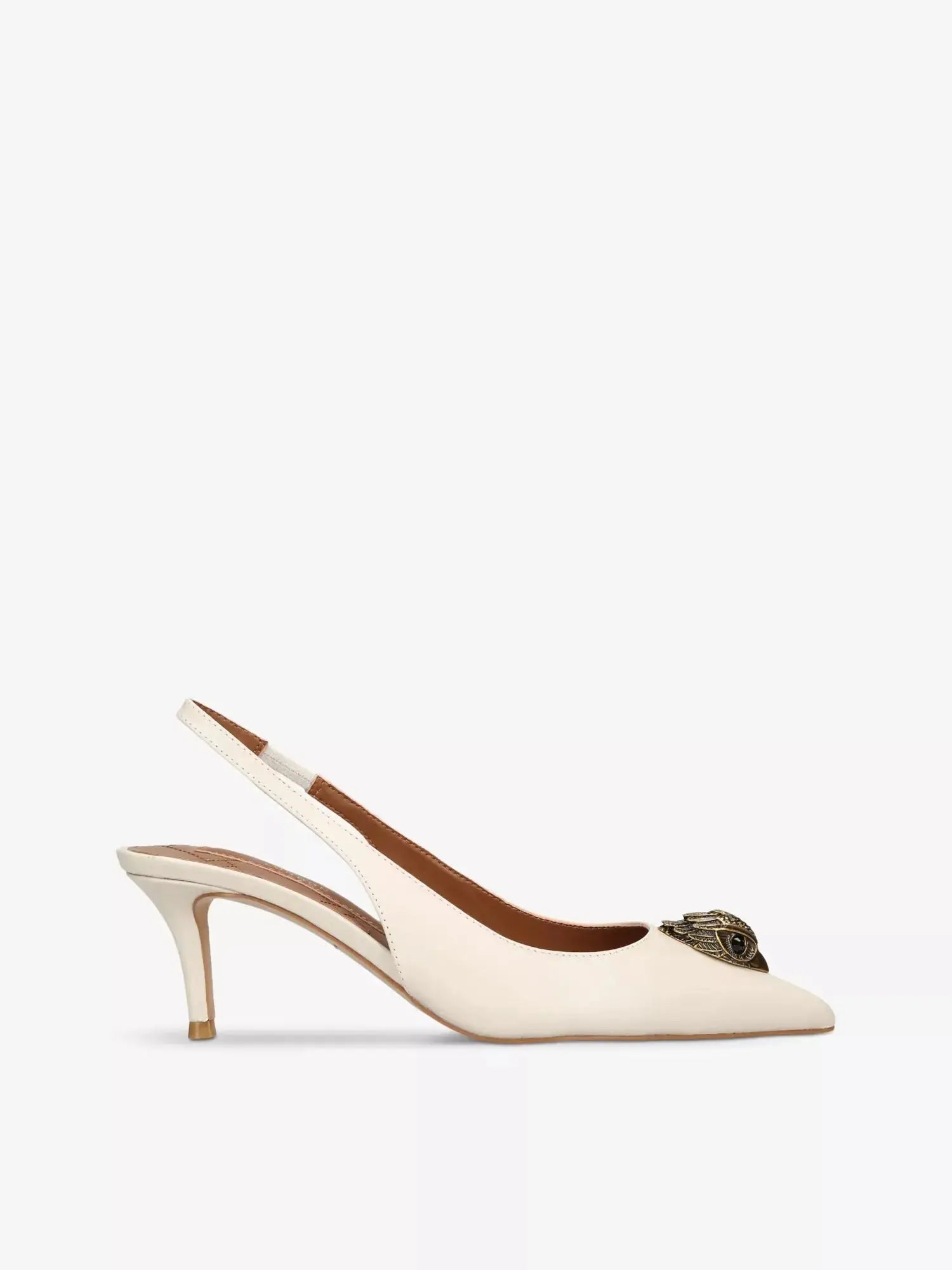 Women's Belgravia eagle-embellished leather heeled slingbacks Kurt Geiger London