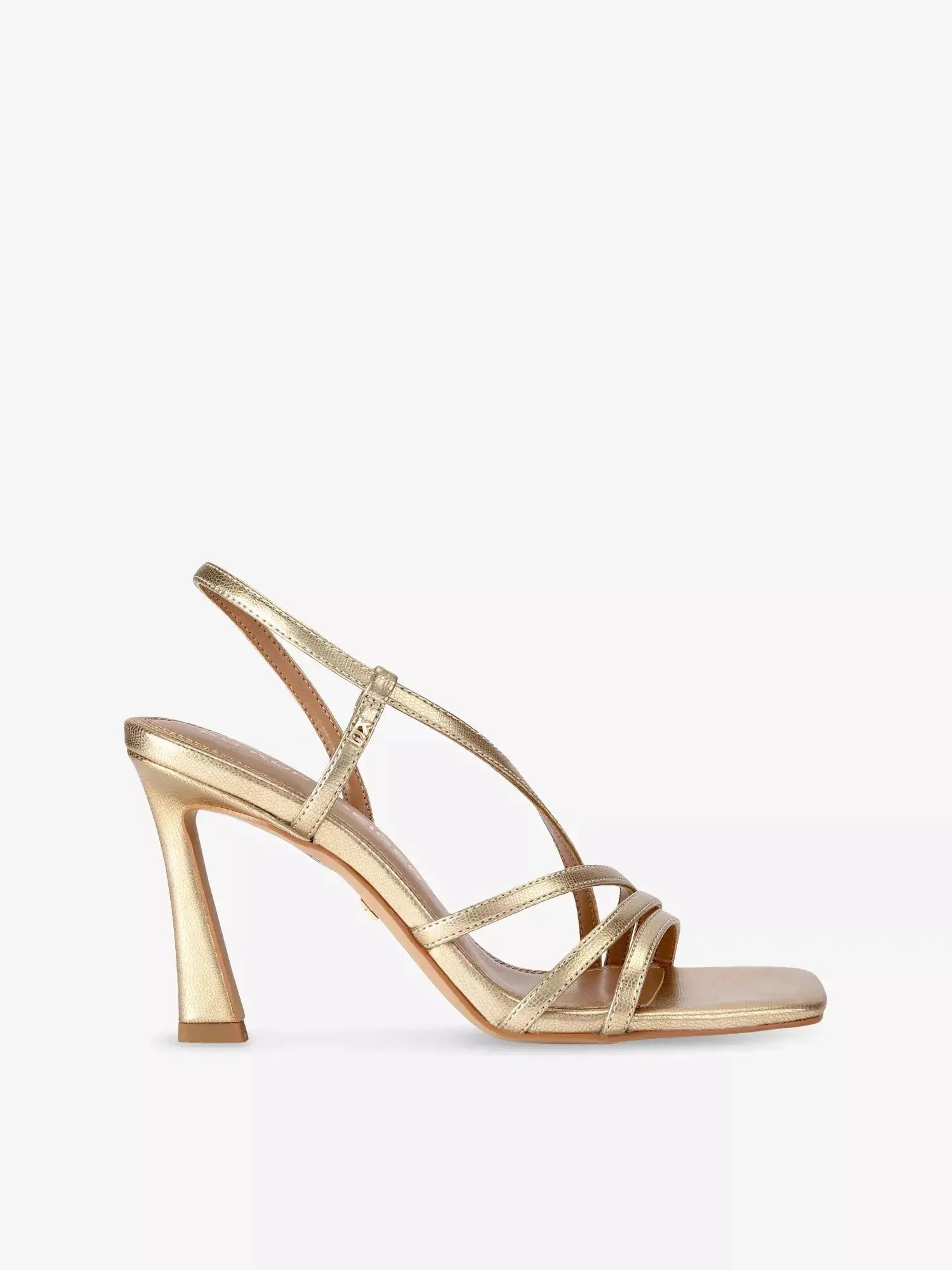 Women's Sweetie 95 Strappy Metallic Faux-Leather Sandals KG Kurt Geiger