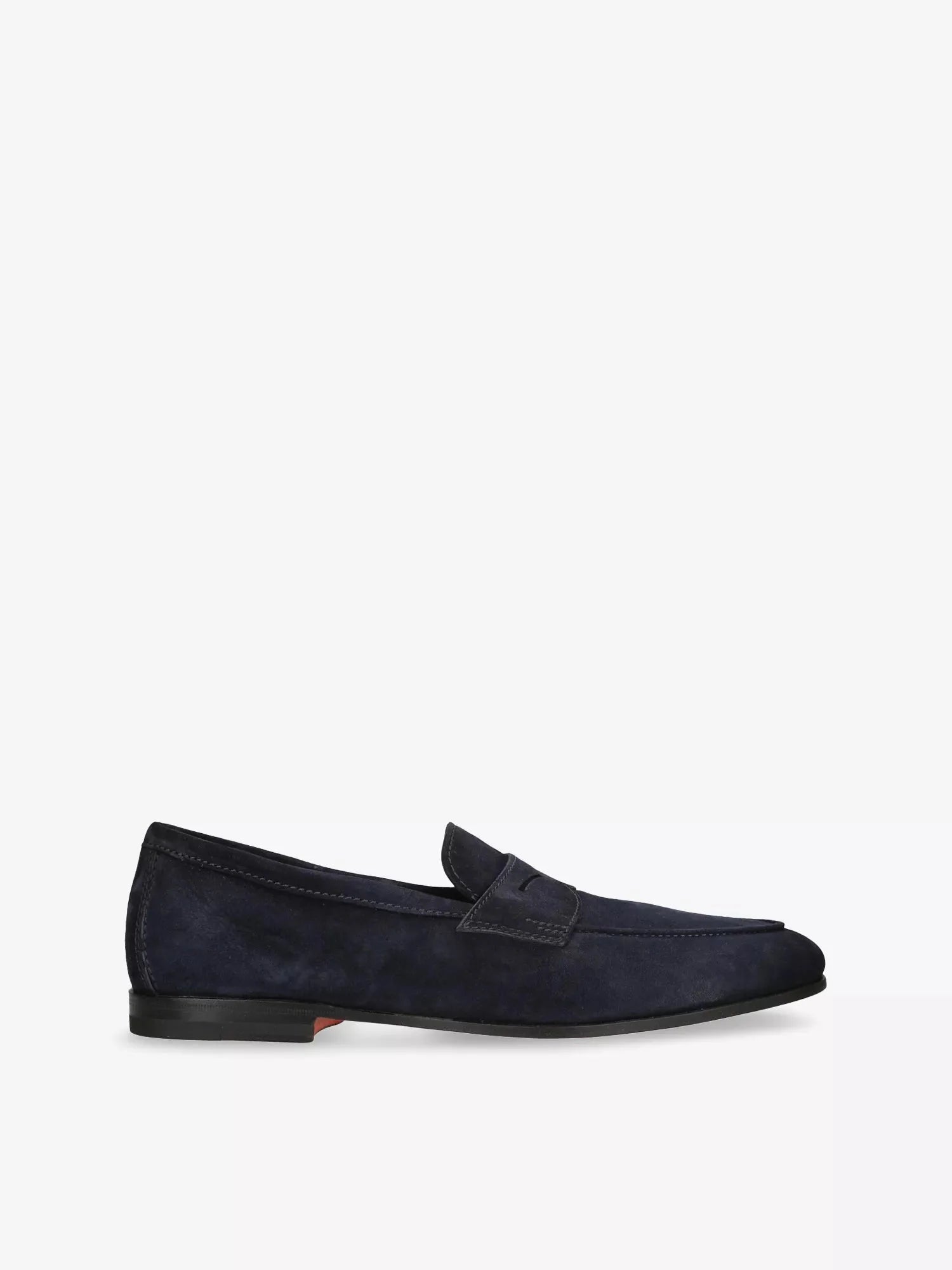 Men's Carlo Suede Penny Loafers Santoni
