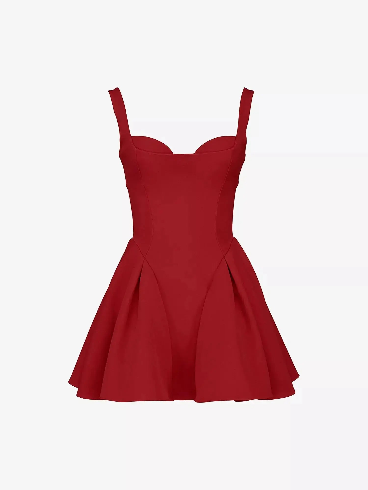 Women's Bunny Sweetheart-Neck Flared-Skirt Stretch-Crepe Mini Dress House of CB