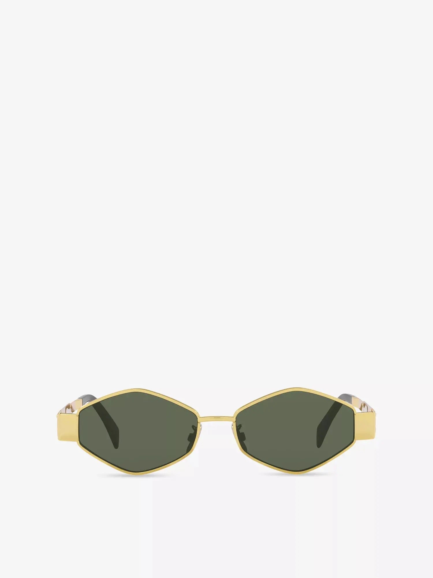 Women's Metaltriomphe Irregular-Frame Metal Sunglasses CELINE