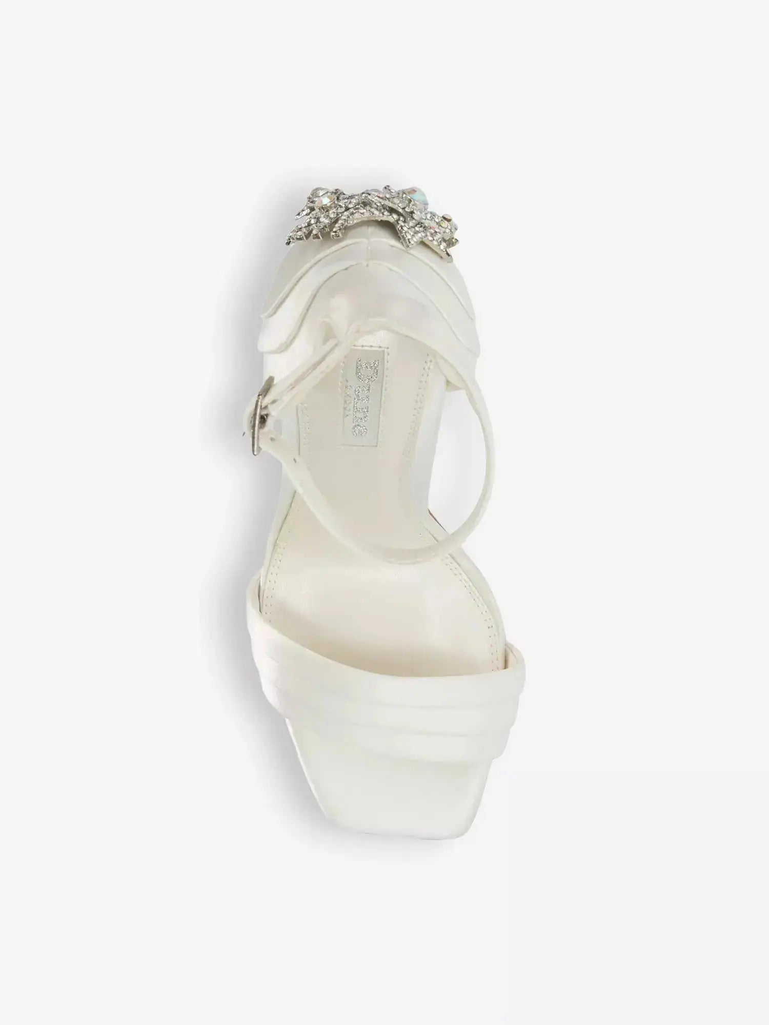 Women's Meridians crystal-embellished satin heeled sandals Dune