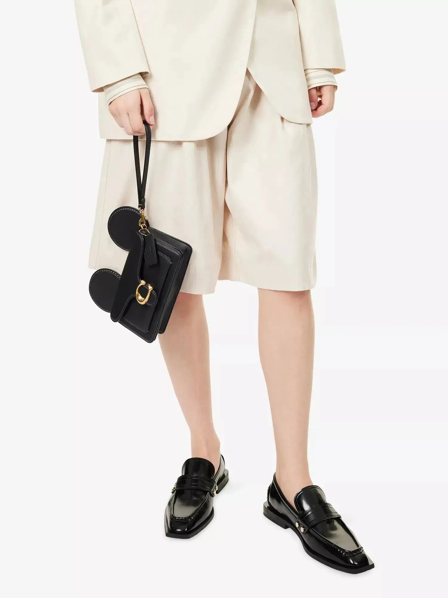 Women's Disney x Coach Mickey Tabby Leather Cross Body Bag Disney x Coach