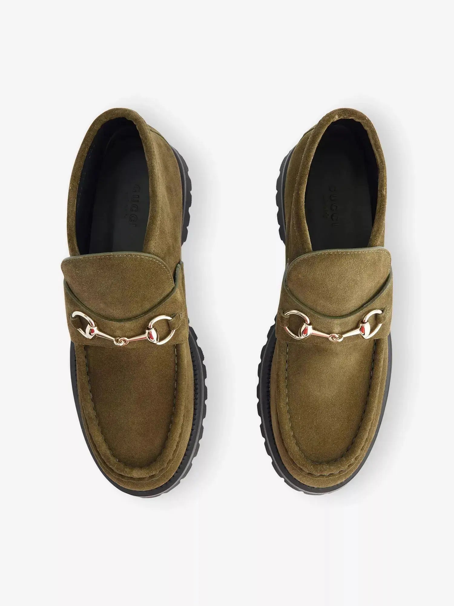 Women's Horsebit Suede Boots Gucci