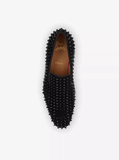 Men's Dandelion spikes flat veau velour loafers Christian Louboutin