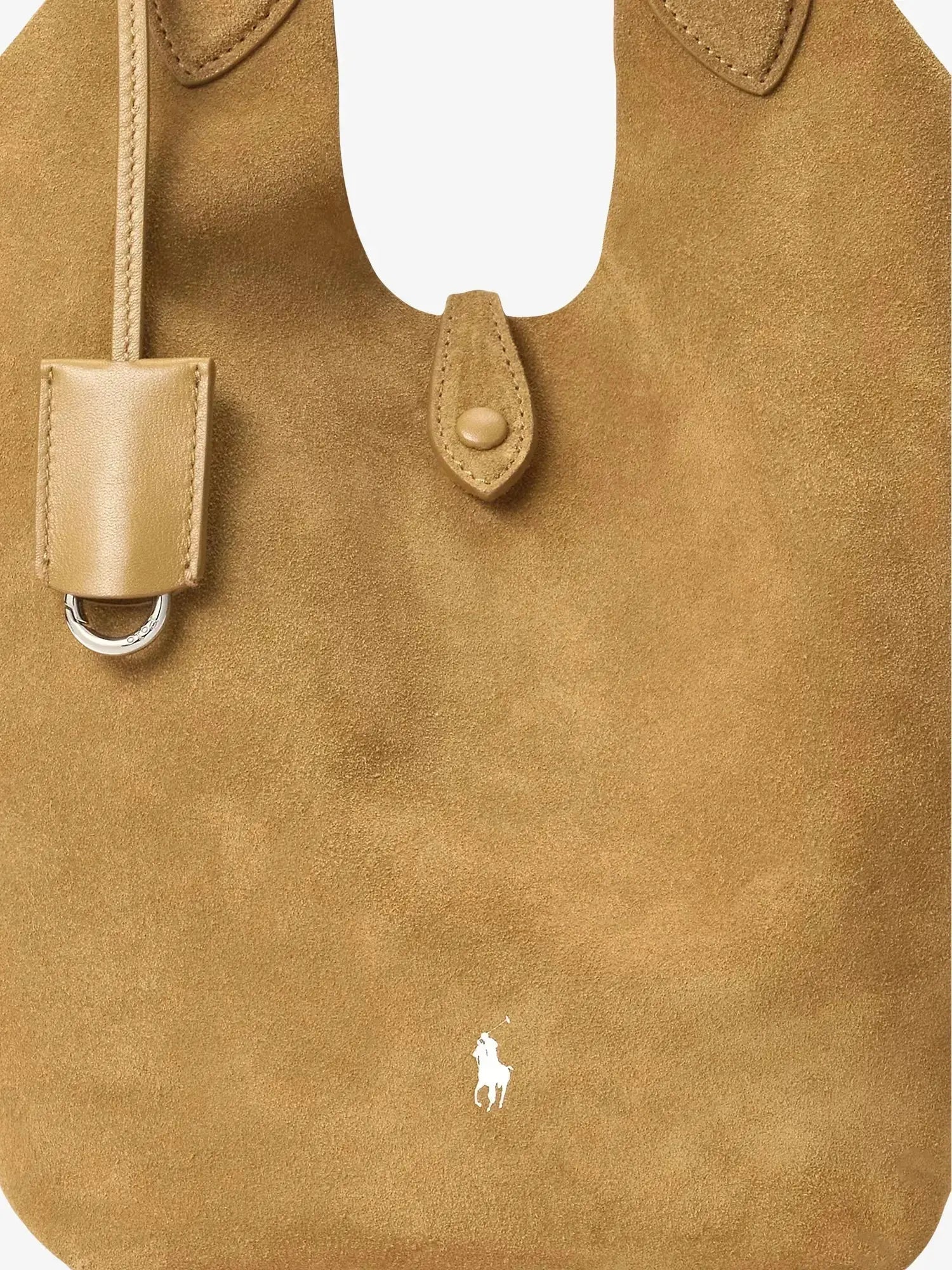 Women's Polo Play Medium Suede Tote Bag Polo Ralph Lauren