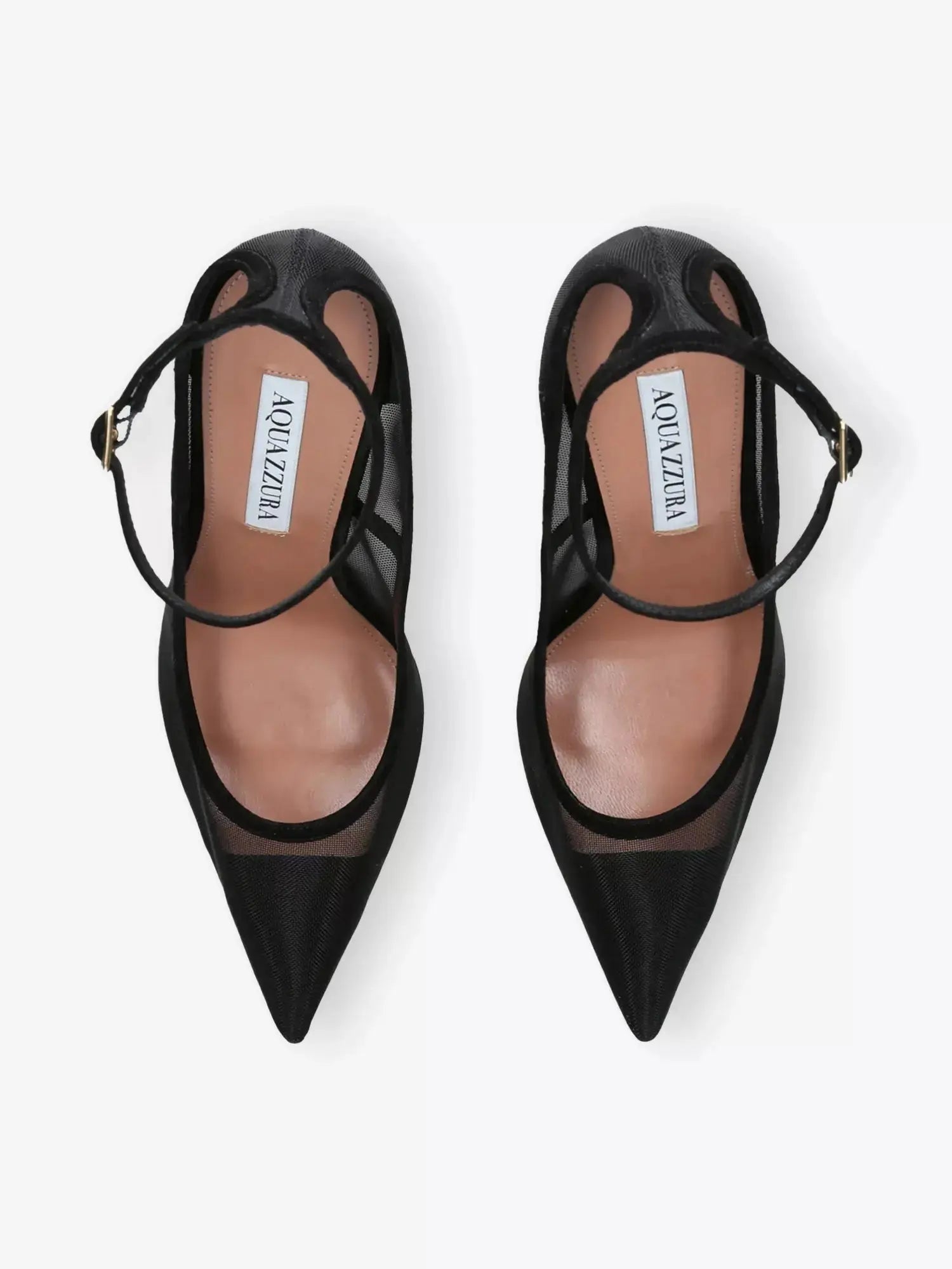 Women's Love Affair 105 Mesh and Suede Courts Aquazzura