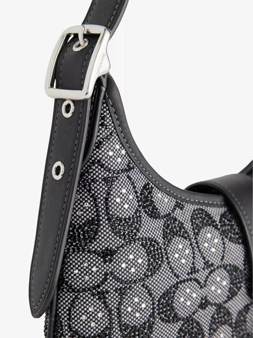 Women's Hamptons Crystal Jacquard Hobo Bag Coach