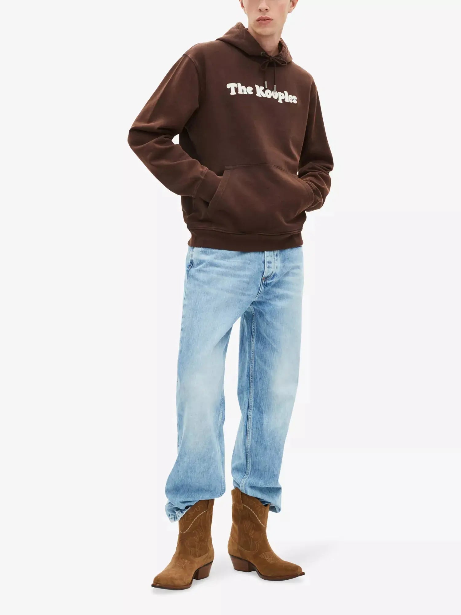 Men's Logo-Embroidered Relaxed-Fit Cotton Hoody The Kooples