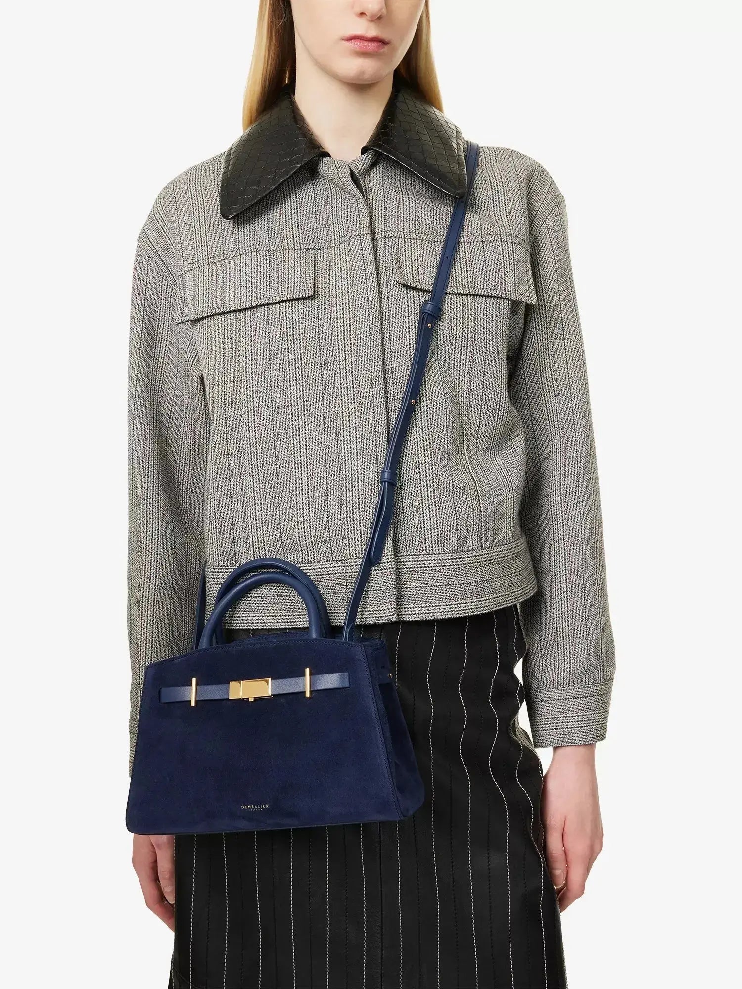 Women's The Small Hudson Suede Tote Bag DeMellier