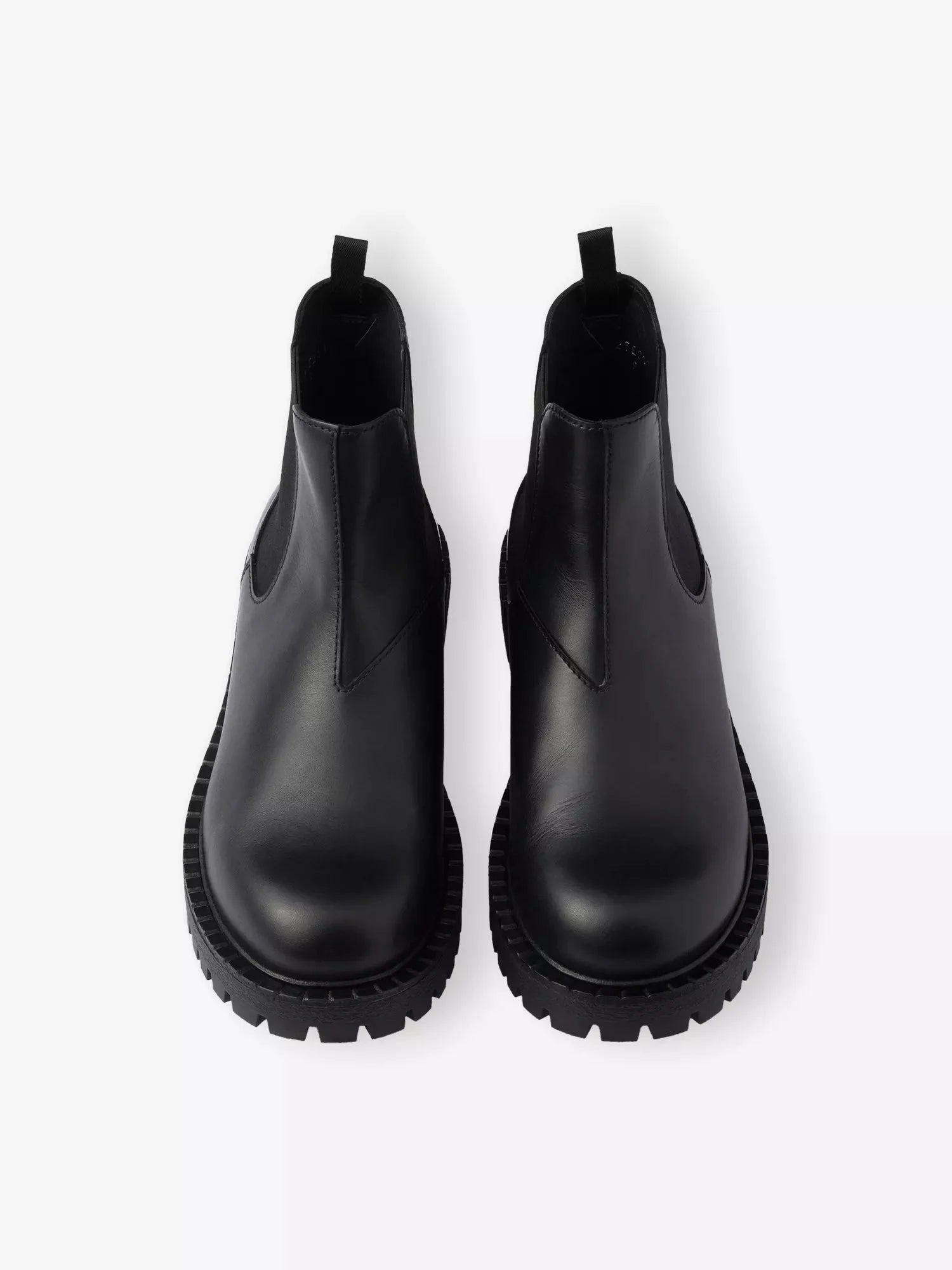 Men's Lug Tread Leather Chelsea Boots Prada