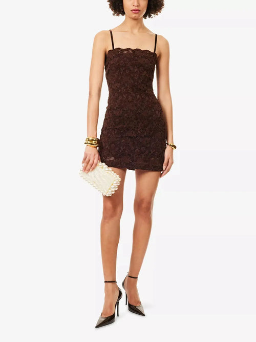 Women's Pamela Floral Stretch-Woven Mini Dress Bec & Bridge