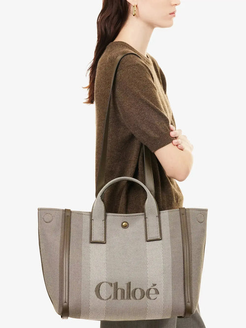 Women's Small Carry Canvas Tote Bag Chloé