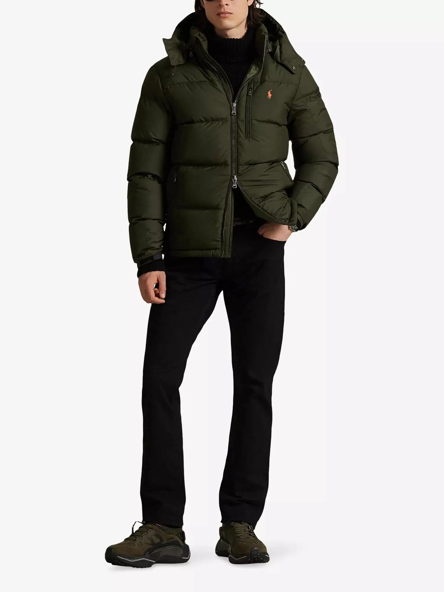 Men's Brand-Embroidered Padded Shell-Down Puffer Jacket Polo Ralph Lauren