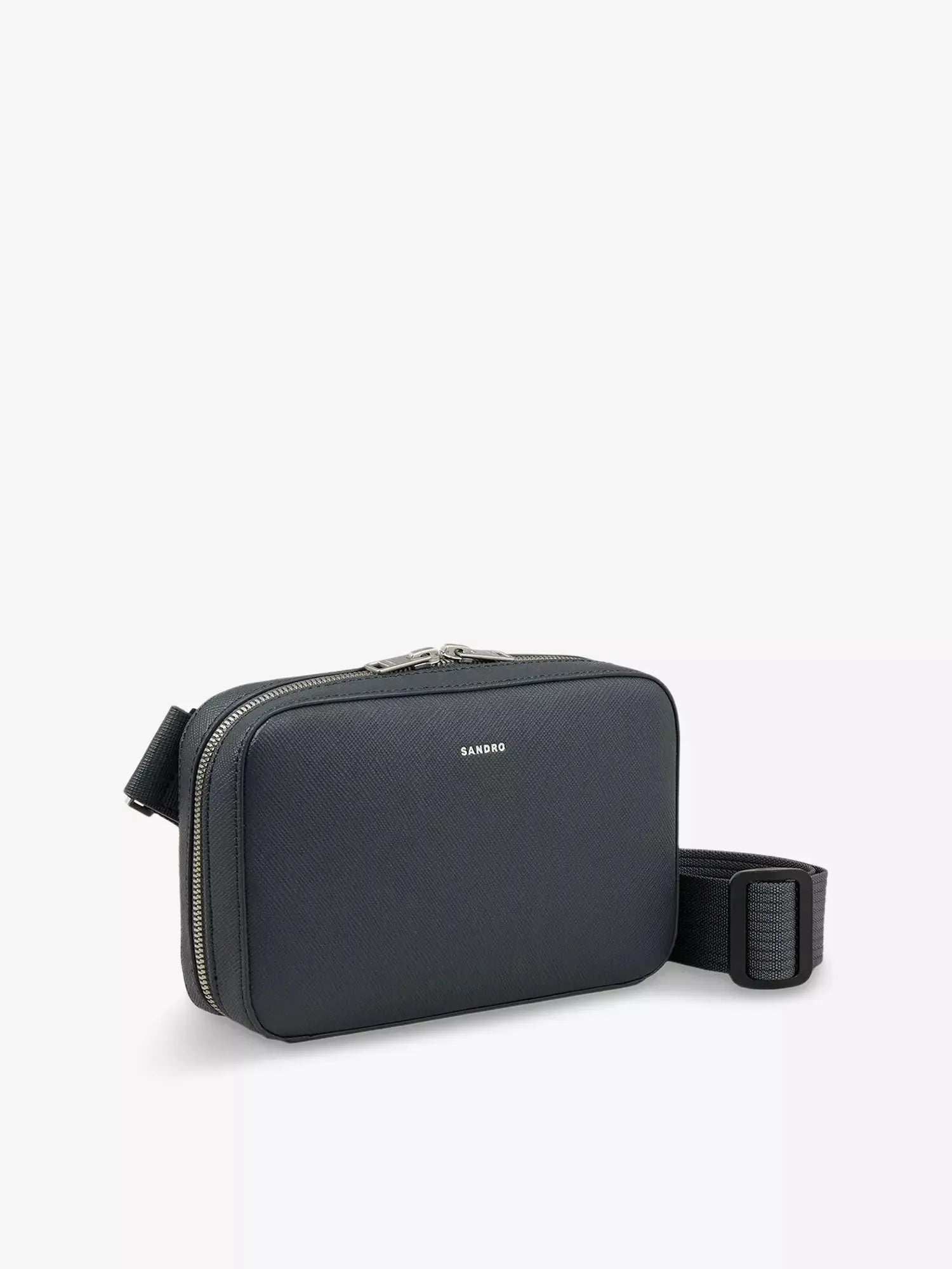Men's Logo-Embossed Small Leather Bag Sandro